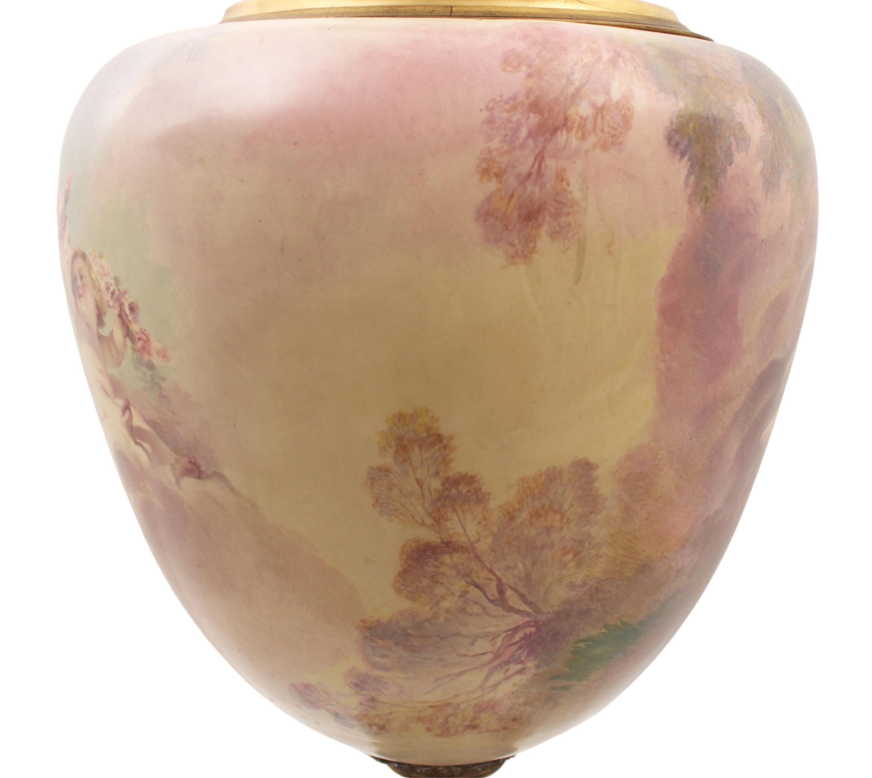 Palacial 19th Century Signed Sevres Vase In Good Condition For Sale In Dallas, TX