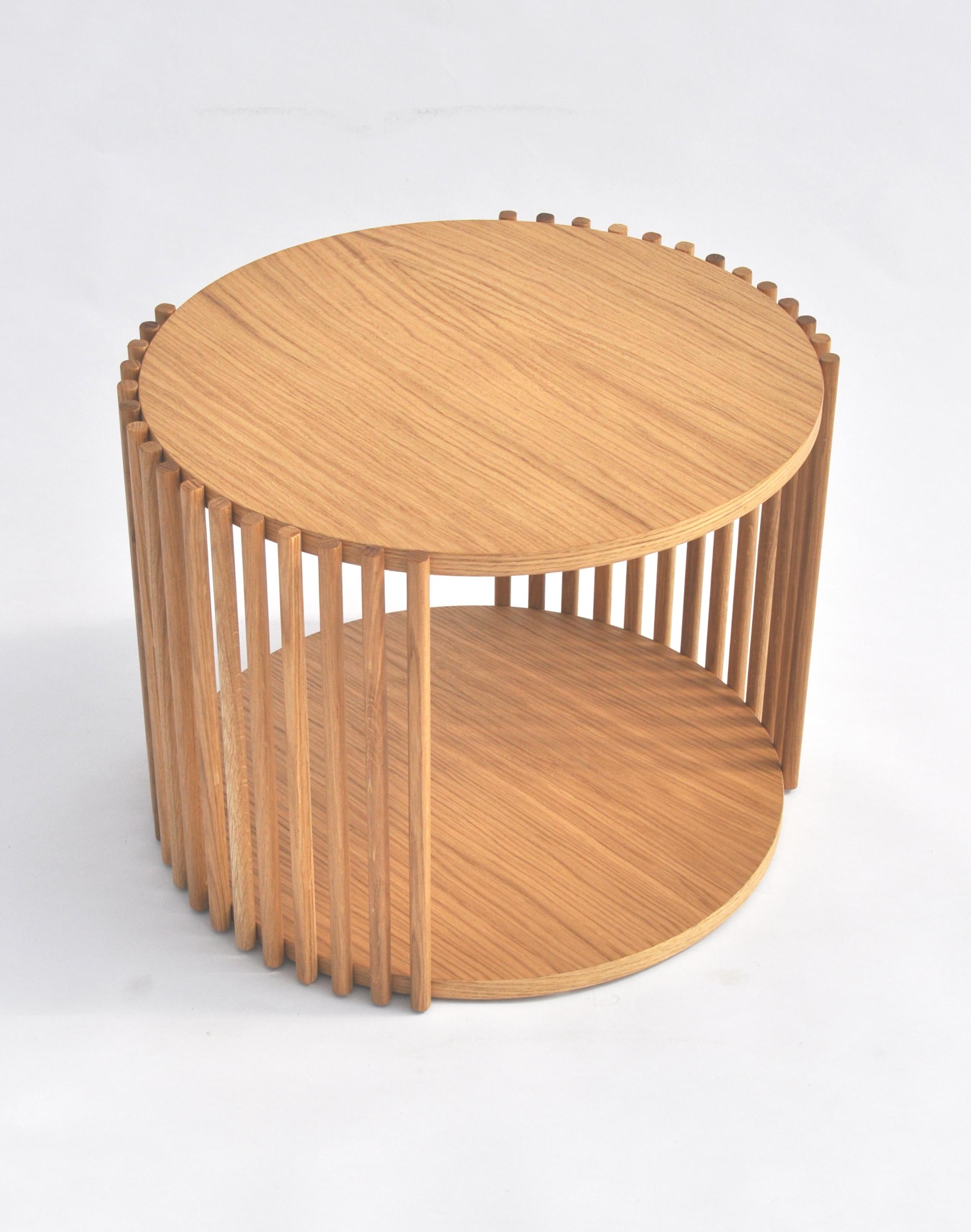 Modern Contemporary Table, Coffe table,  Side Table and cocktail table oak wood-Medulum For Sale