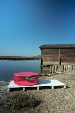 Palafitte Table, in lacquered wood, by Debonademeo for Medulum