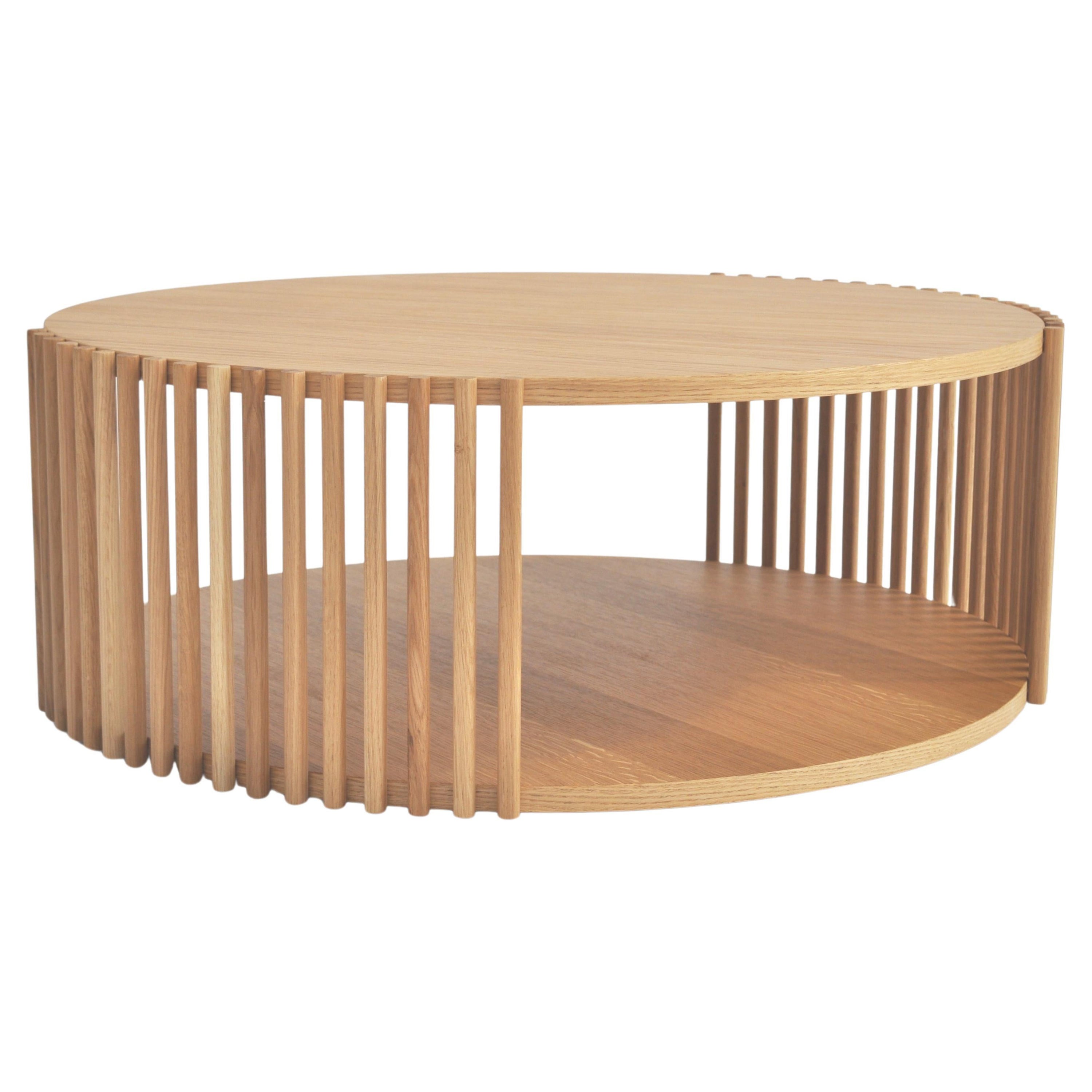 Palafitte coffee table, in oak wood by Debonademeo for Medulum