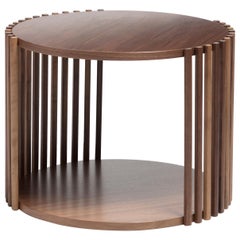 Palafitte coffee table, in walnut, by Debonademeo for Medulum