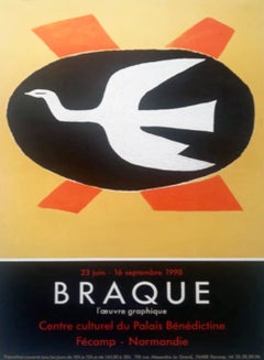 Poster originale del “Palais Benedictine” di Georges Braque, 1990