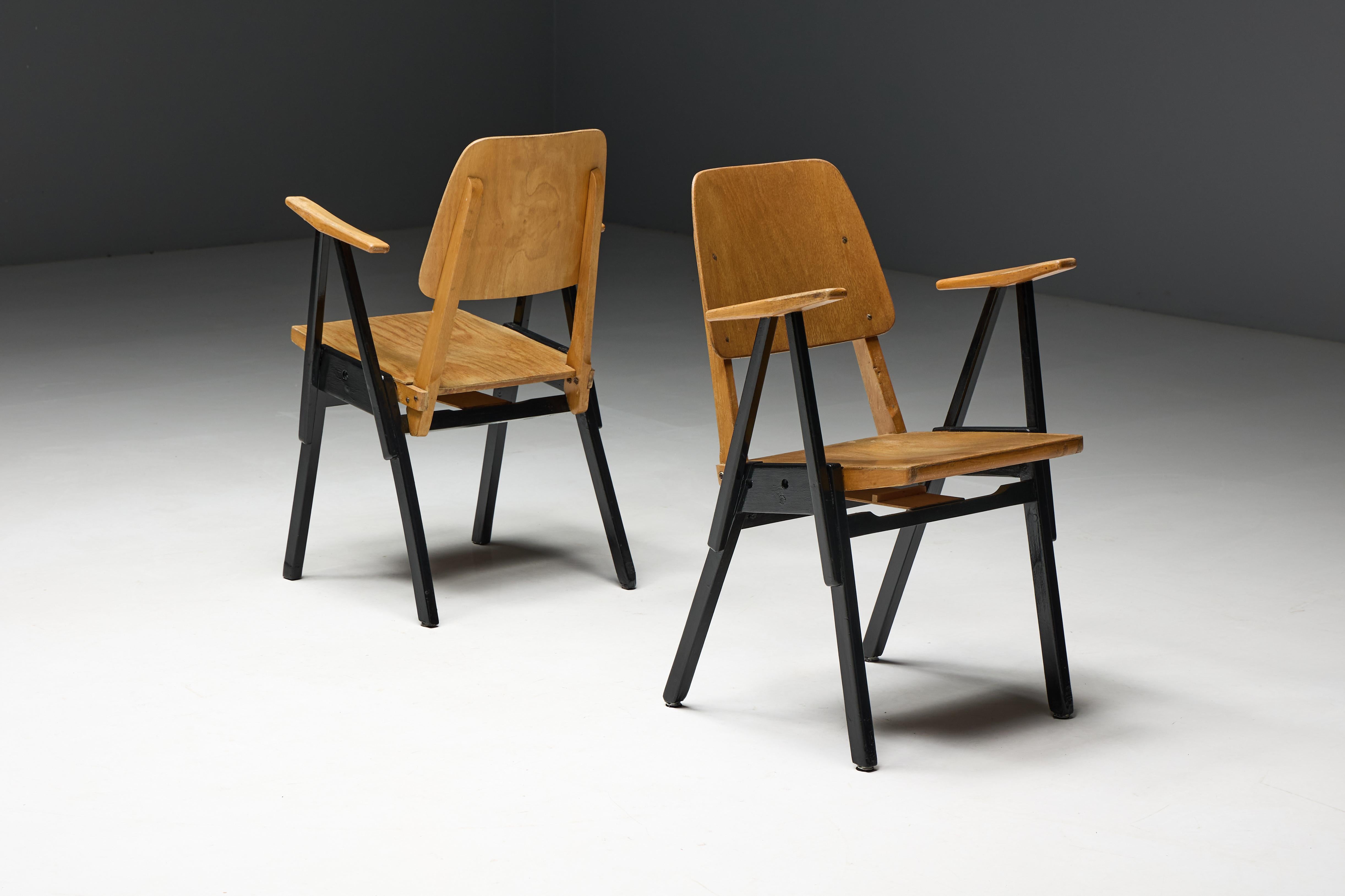 Poltrone Palais De Tokyo di Ermeloo Zwager, Paesi Bassi, anni '50 in vendita 4