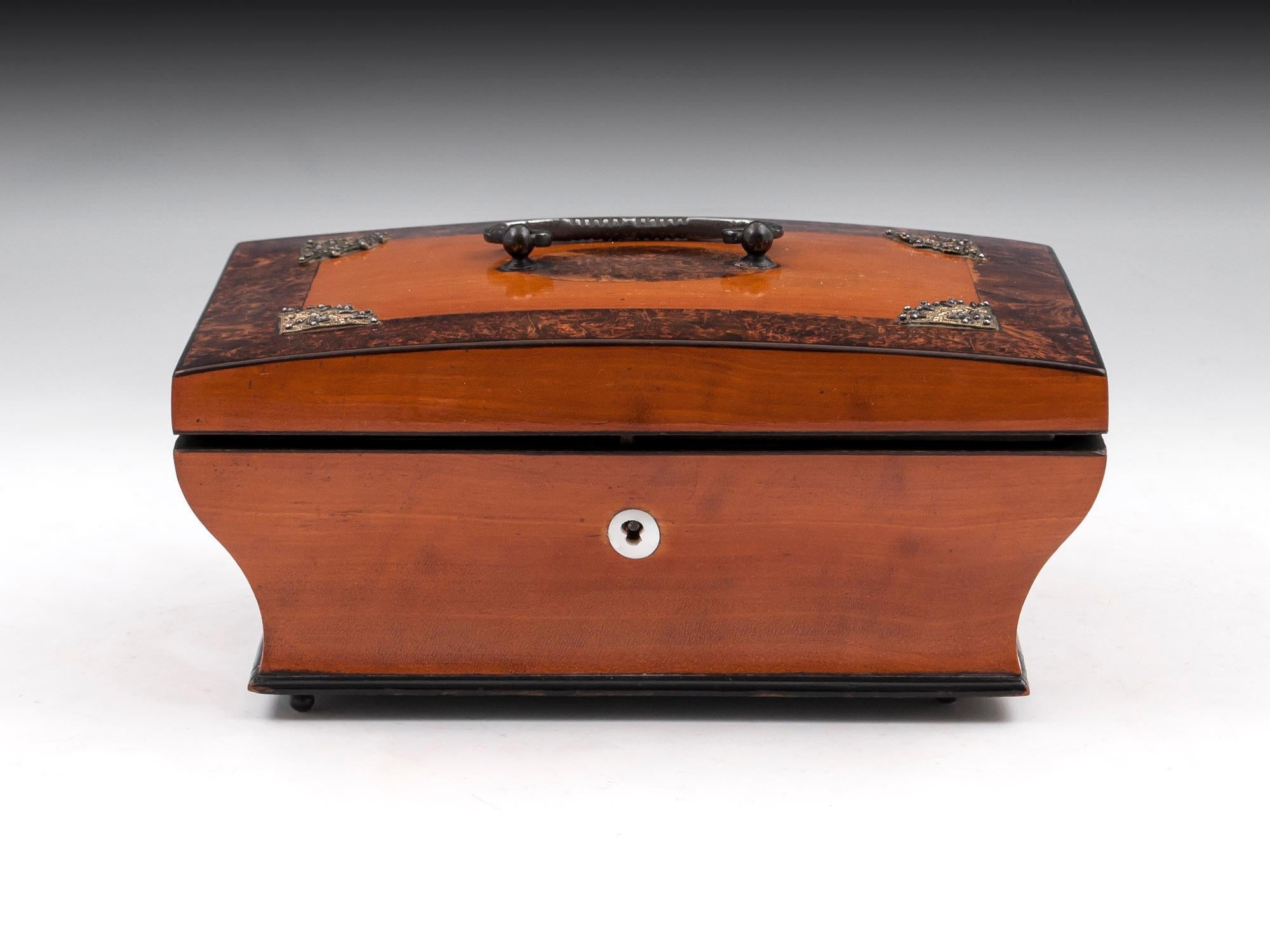 William IV Palais Royal Mulberry Sewing Box 19th Century
