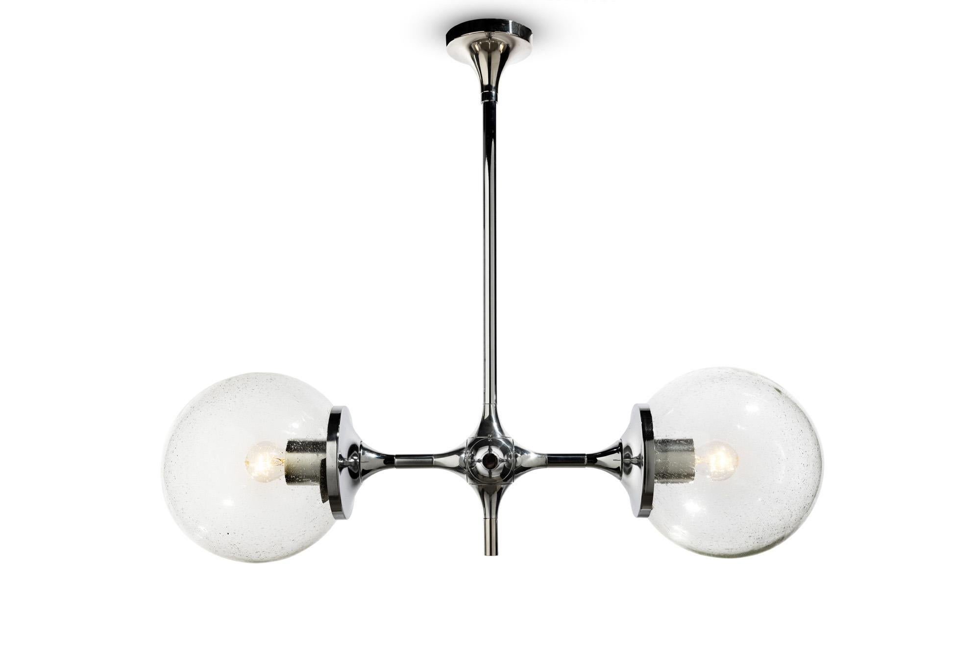 Palast der Republik, Edition 11/25, lighting module with two glass spheres For Sale