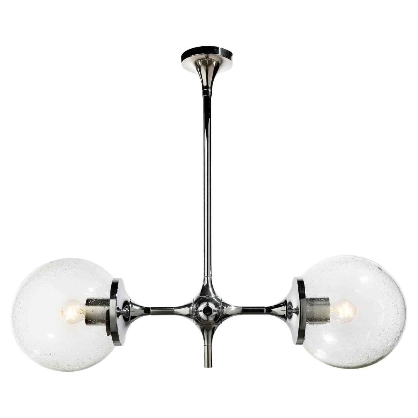 Palast der Republik, Edition 13/25, lighting module with two glass spheres For Sale