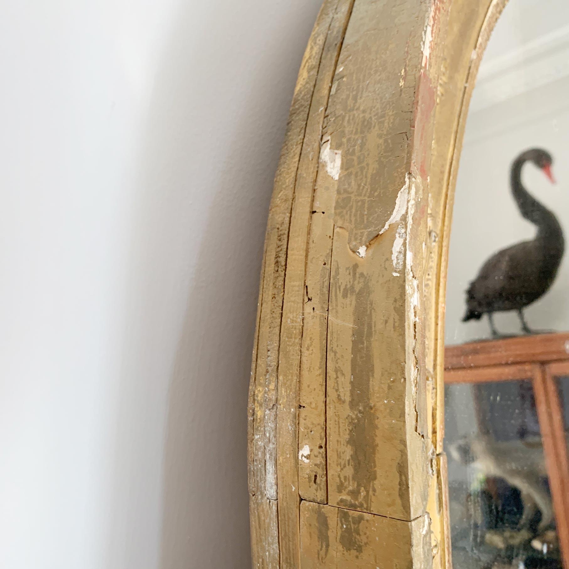 Mid-19th Century Palatial 19th C French Split Plate Gold Mirror of Enormous Proportions For Sale