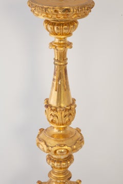 Palastischer geschnitzter Giltwood Pricket Stick