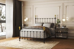 Palatial Cast & Brass Traditional Bed - US Queen