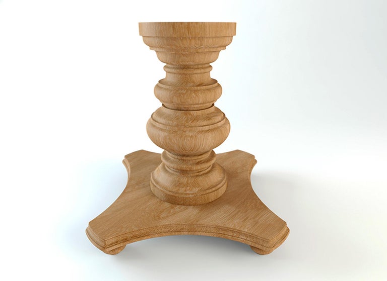 Palatial Custom Dining Table Pedestal Leg, Internal Center Leg For Sale ...