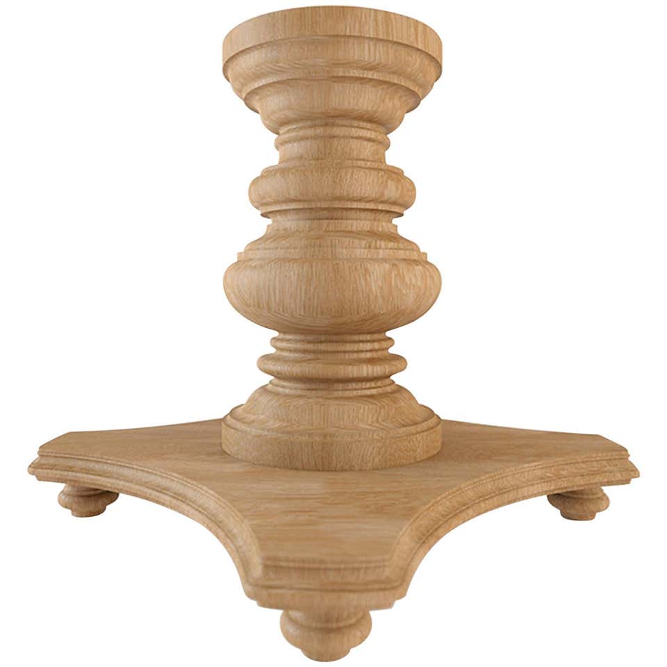 Palatial Custom Dining Table Pedestal Leg, Internal Center Leg For Sale ...
