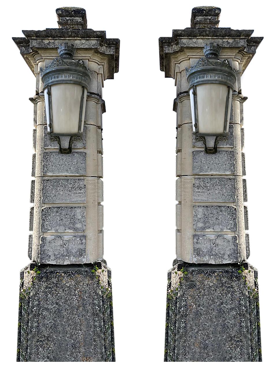 Antique Lantern French Palatial (#17 Pairs w/#18) 29 Avail. Buy 2+ Shipping FREE In Good Condition For Sale In Brenham, TX