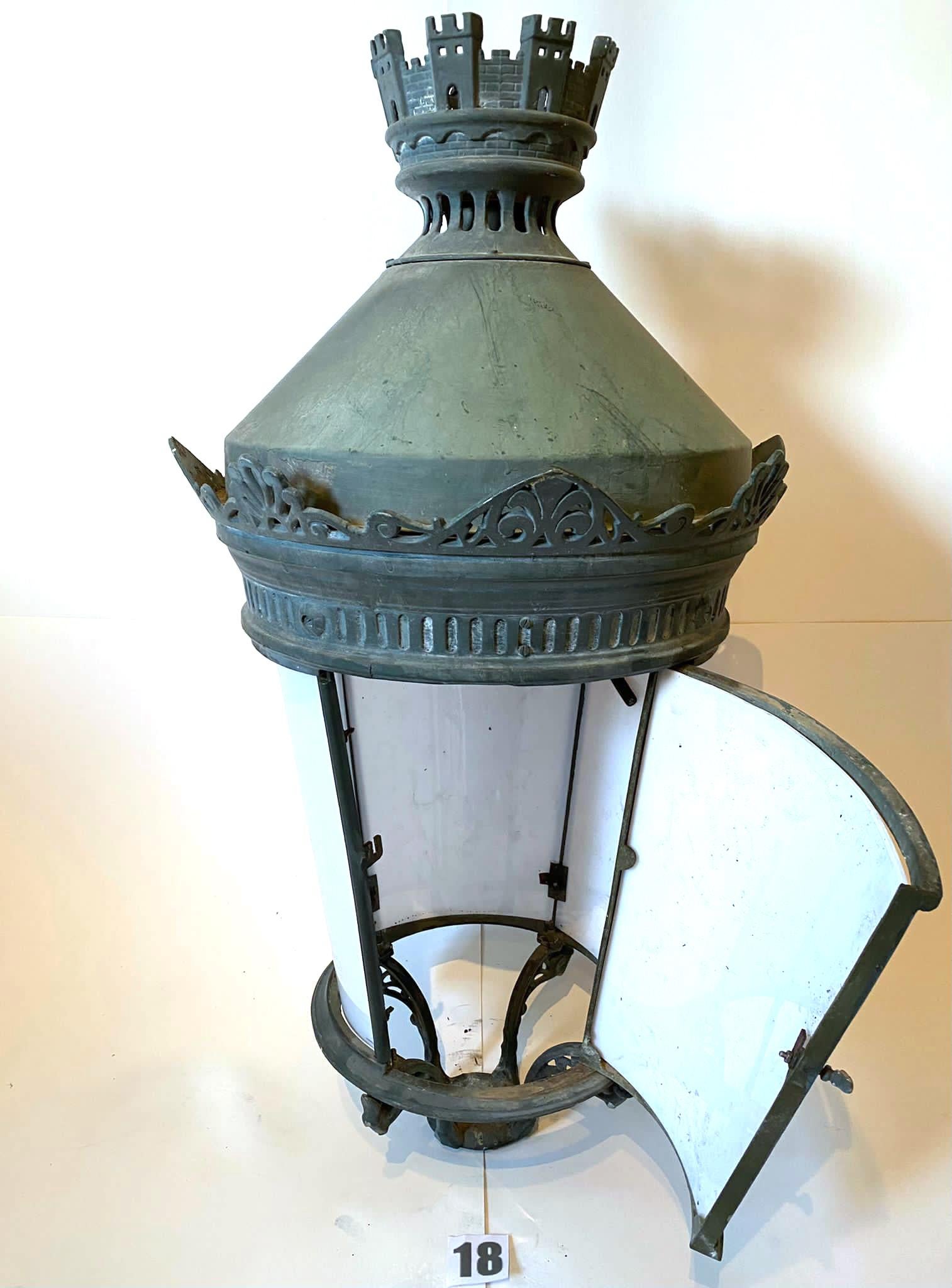 Cast Antique Lantern French Palatial (#18 Pairs w/#17) 29 Avail. Buy 2+ Shipping FREE For Sale