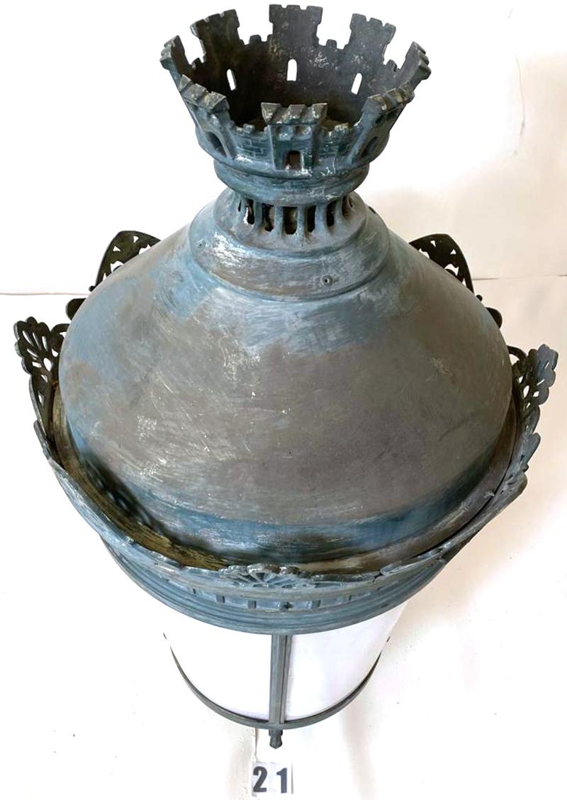 Aluminum Antique Lantern French Palatial (#21 Pairs w/#22) 29 Avail. Buy 2+ Shipping FREE For Sale