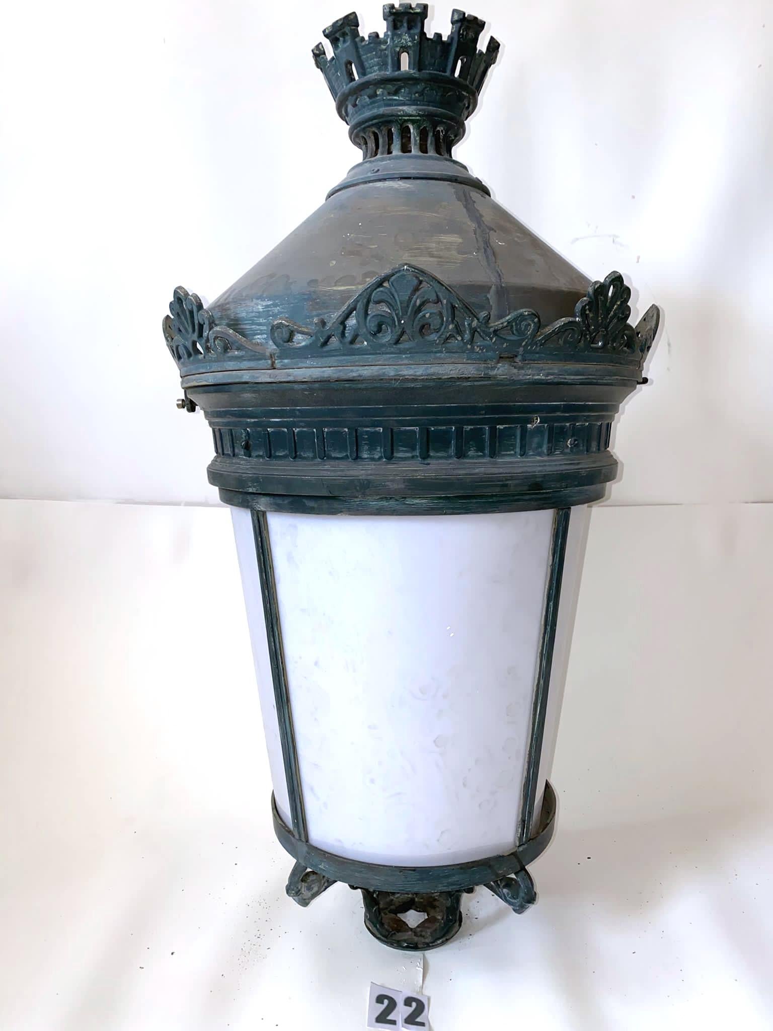 Louis XVI Antique Lantern French Palatial (#22 Pairs w/#21) 29 Avail. Buy 2+ Shipping FREE For Sale