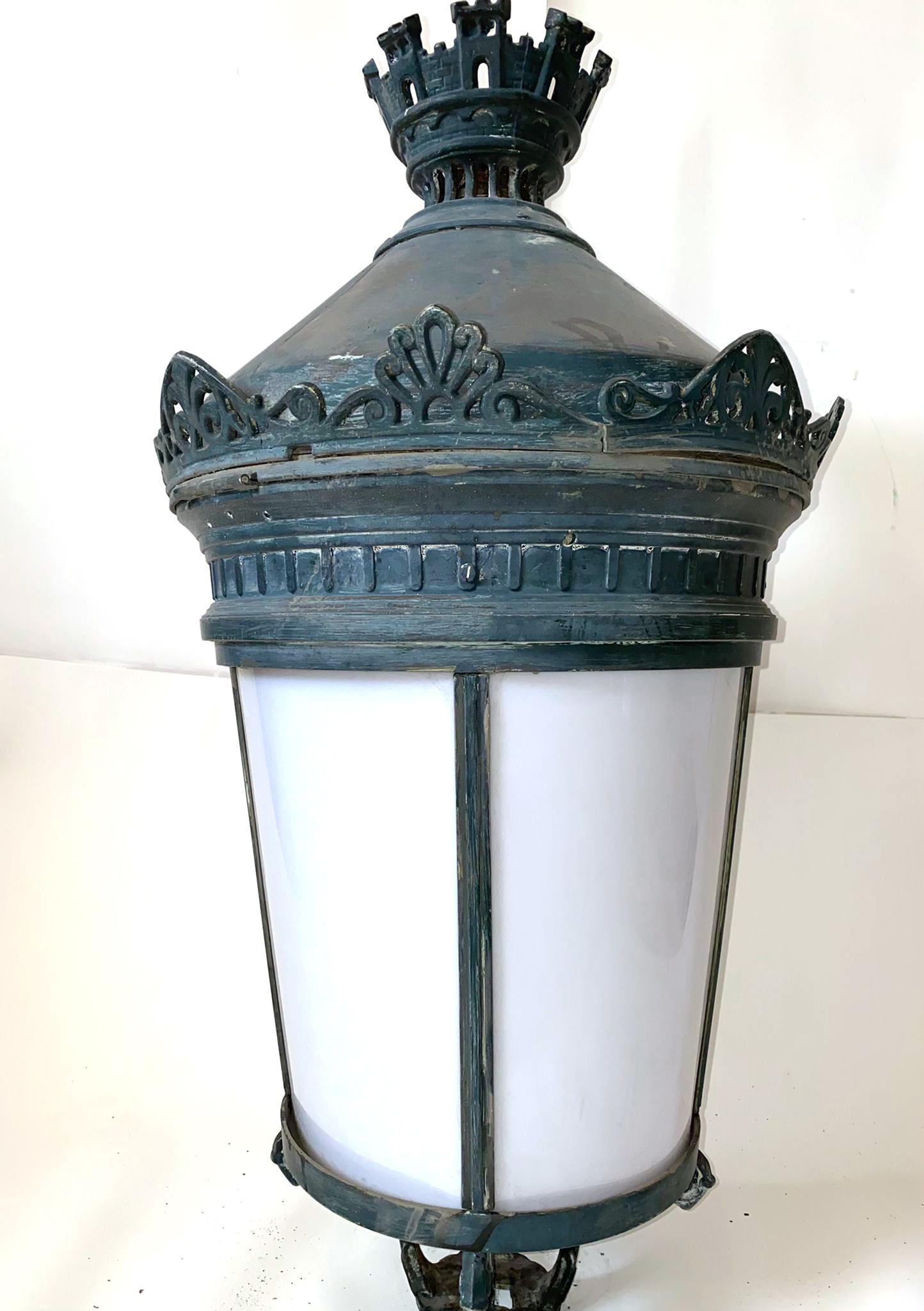 Cast Antique Lantern French Palatial (#22 Pairs w/#21) 29 Avail. Buy 2+ Shipping FREE For Sale