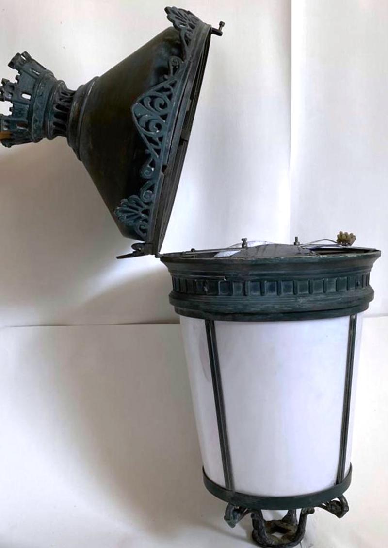 Aluminum Antique Lantern French Palatial (#22 Pairs w/#21) 29 Avail. Buy 2+ Shipping FREE For Sale