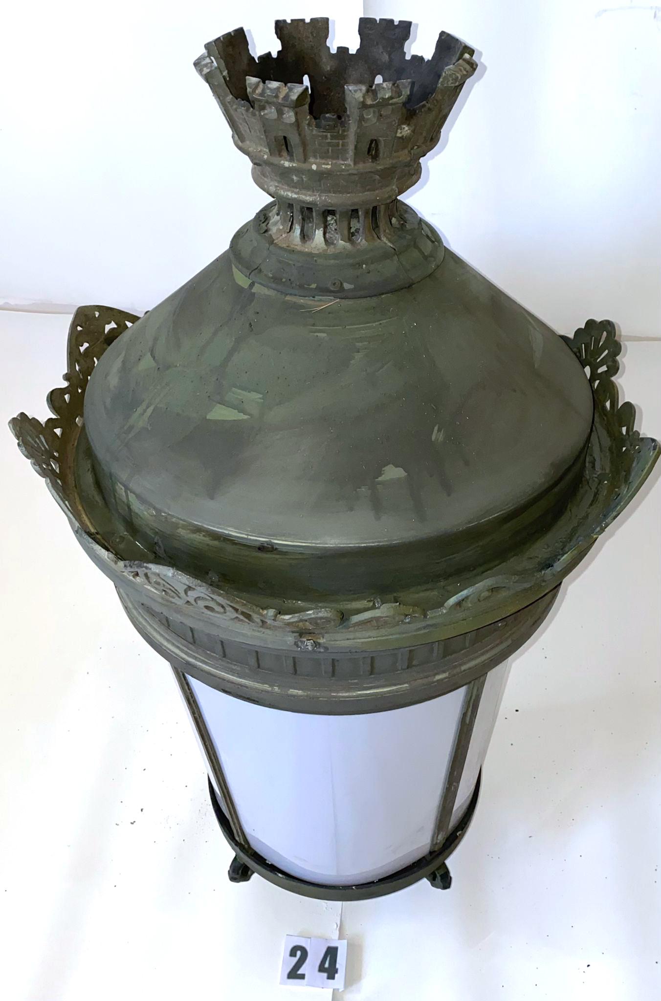 Louis XVI Antique Lantern French Palatial (#24 Pairs w/#23) 29 Avail. Buy 2+ Shipping FREE For Sale