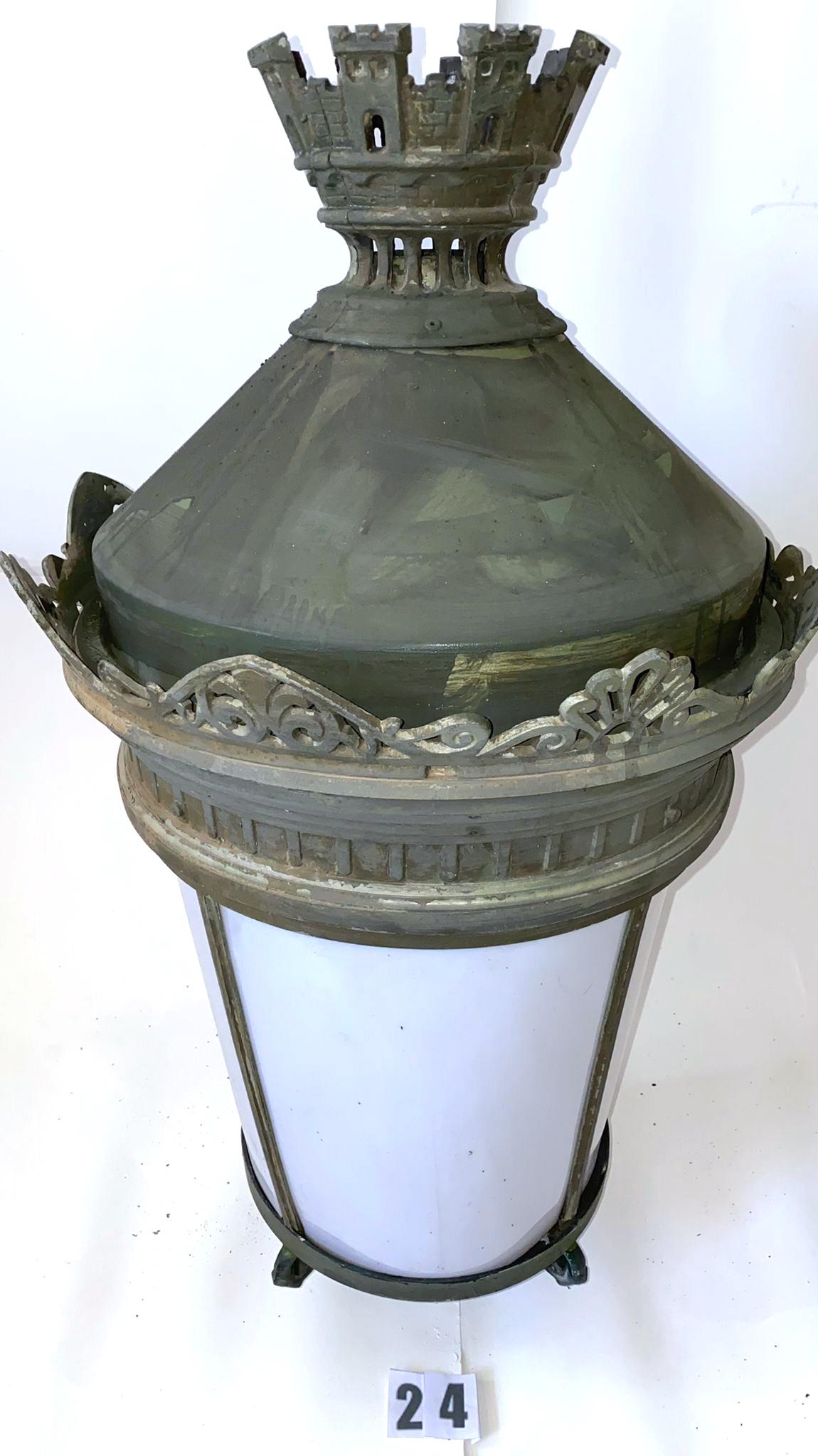 Cast Antique Lantern French Palatial (#24 Pairs w/#23) 29 Avail. Buy 2+ Shipping FREE For Sale