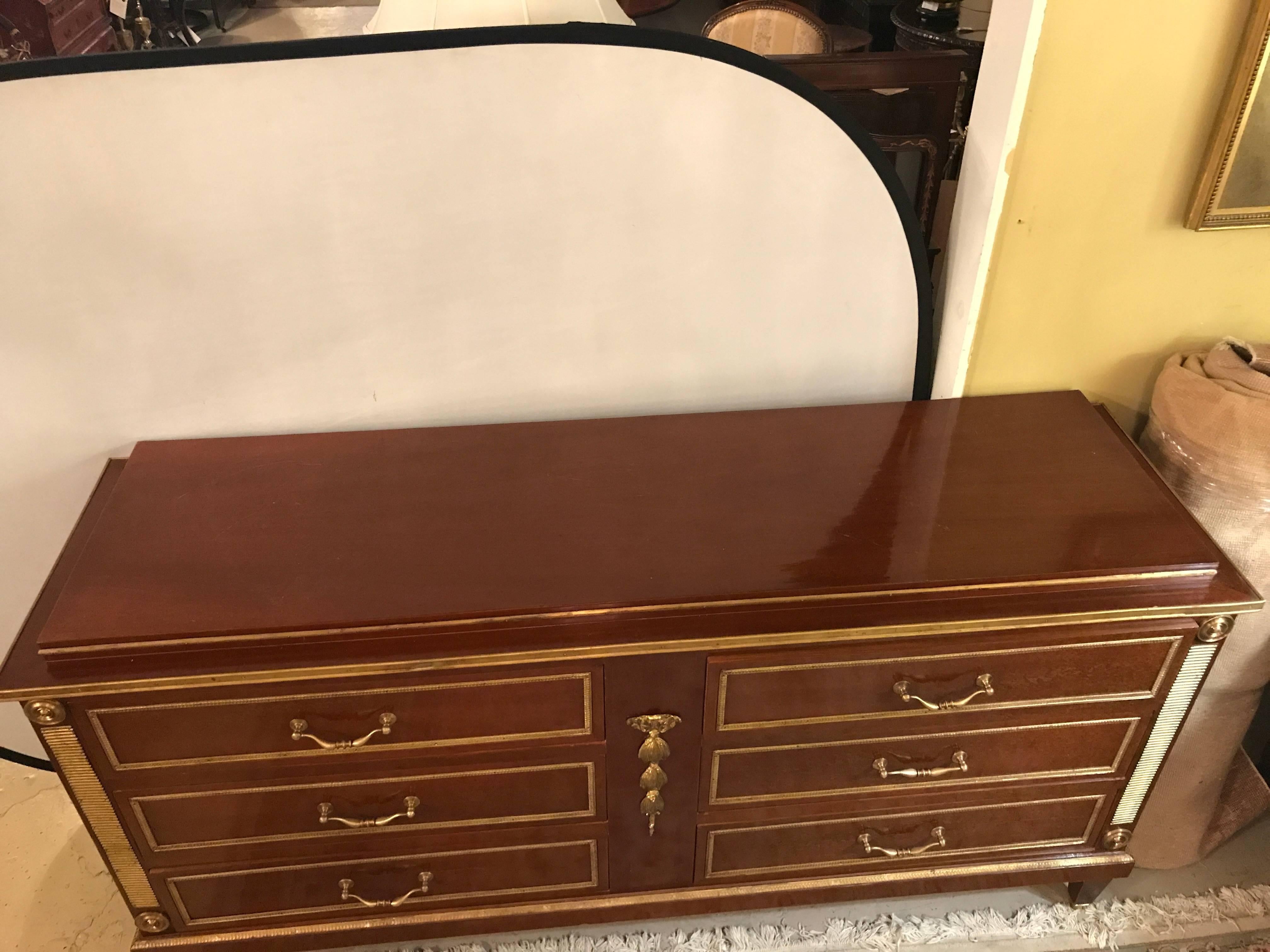 Palatial Pair of Russian Neoclassical Style Step Up Chests or Commodes In Good Condition In Stamford, CT