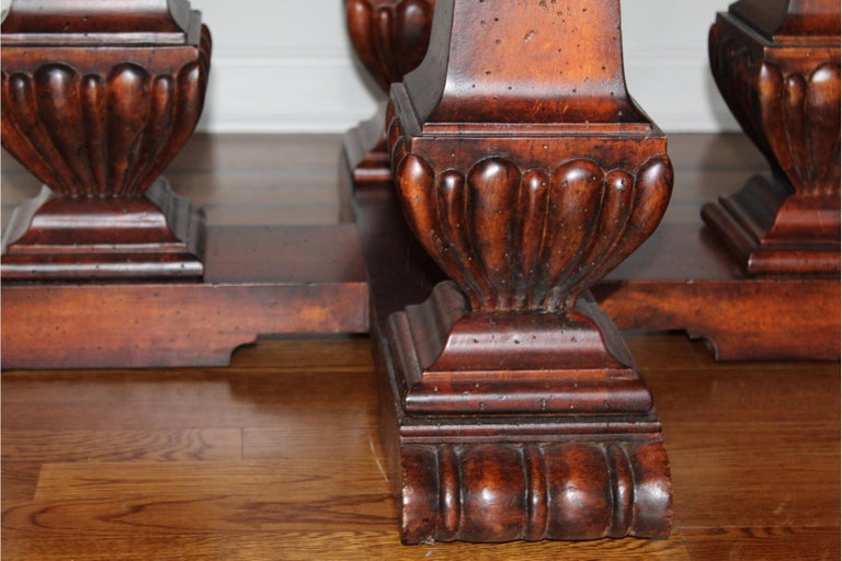 Palatial Ralph Lauren Marseillies Dining Pedestal Table For Sale at 1stdibs