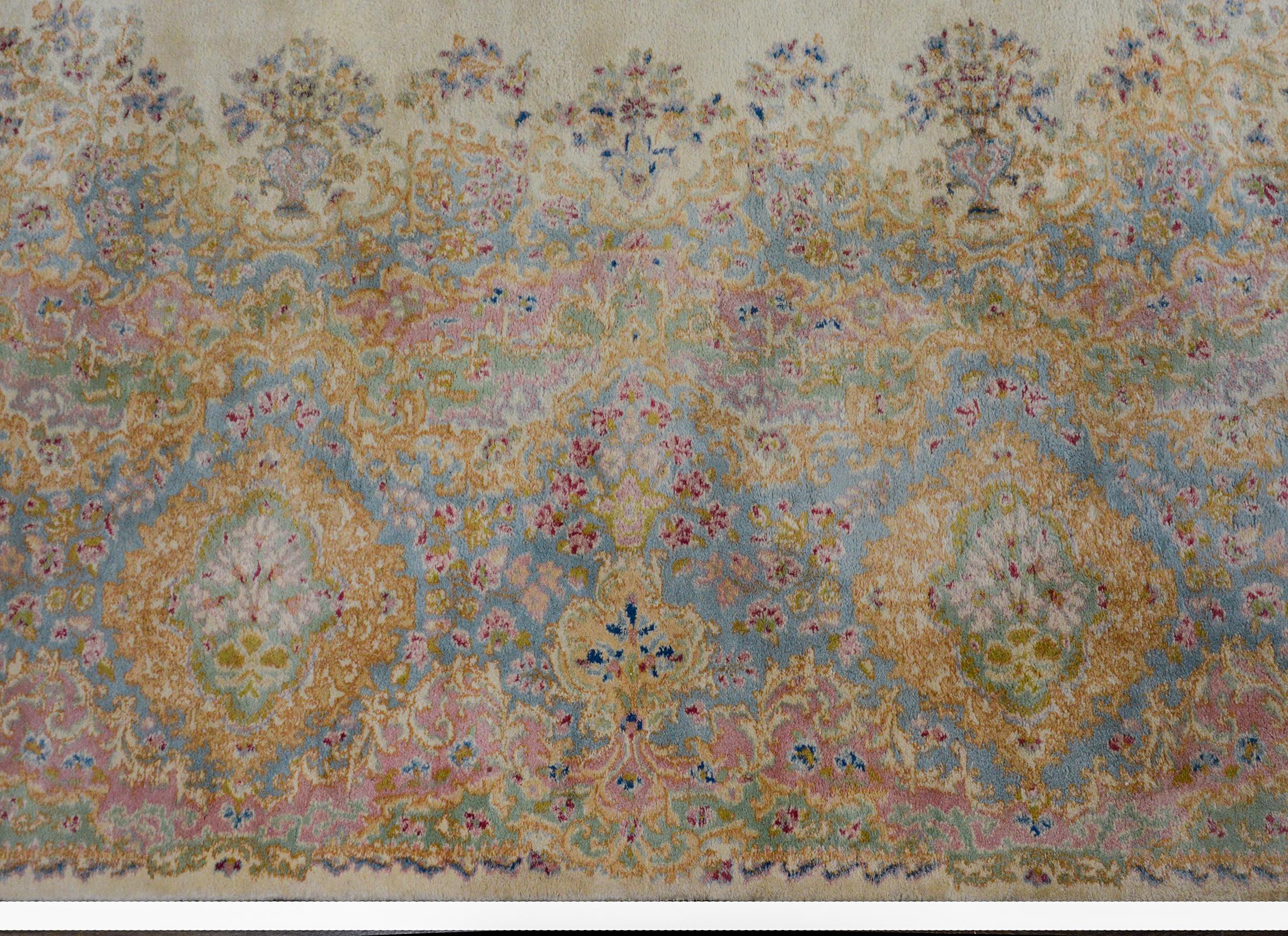 Palatial Size Early 20th Century Kirman Rug For Sale 1
