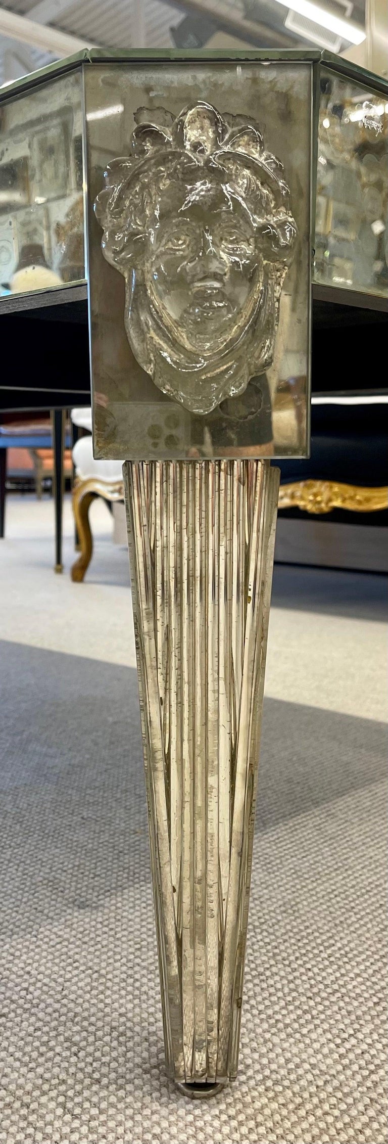 Versace mirror hot sale table