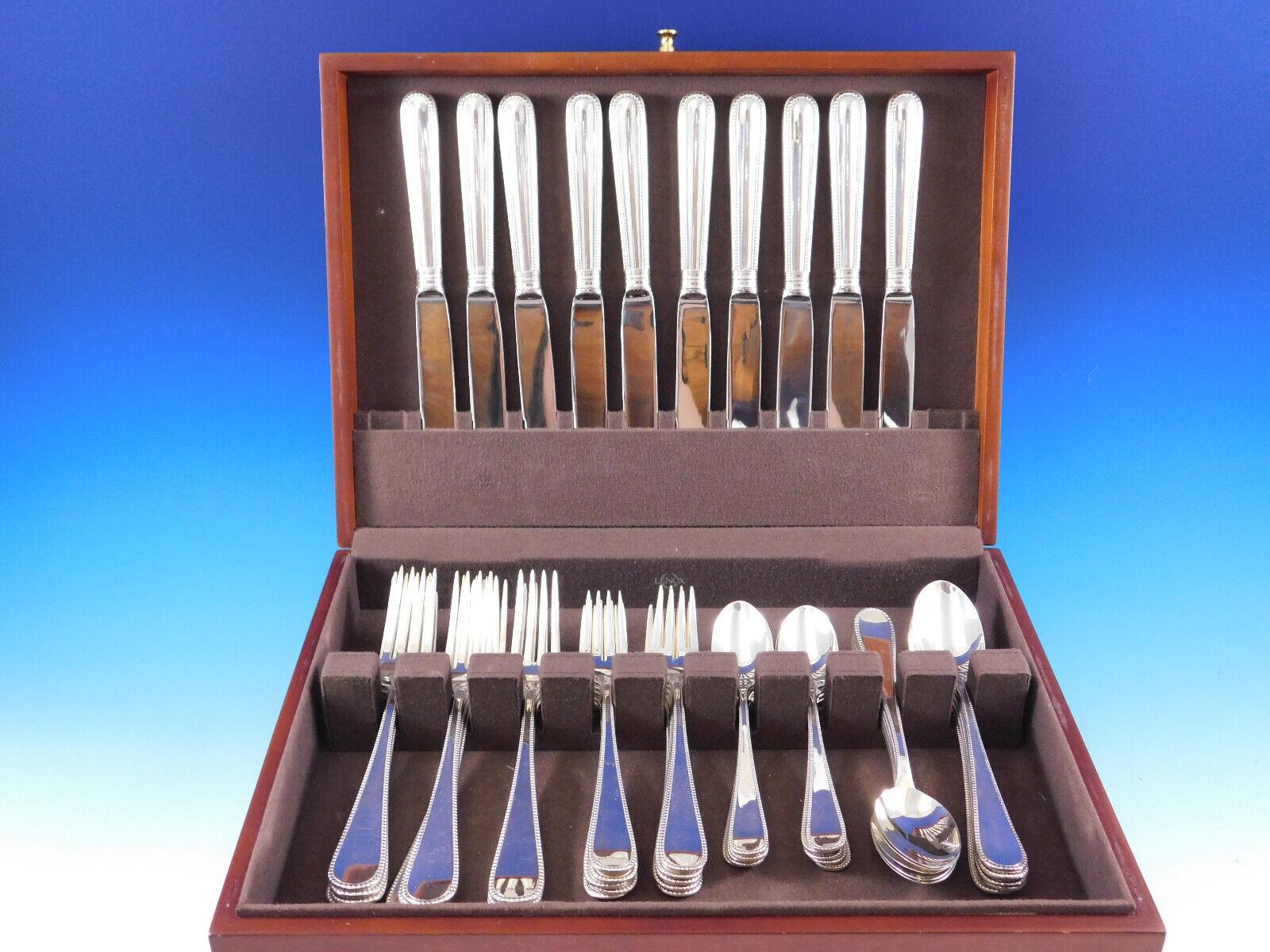 Palatina is part of the Italian Collection by Wallace Silversmiths, inspired by traditional European continental size sterling silver flatware. This pattern features an elegant beaded handle. Each place setting is made in a true Continental Size,