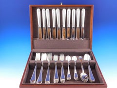 Palatina by Wallace Sterling Silver Flatware Service 10 Set 50 Pcs Dinner