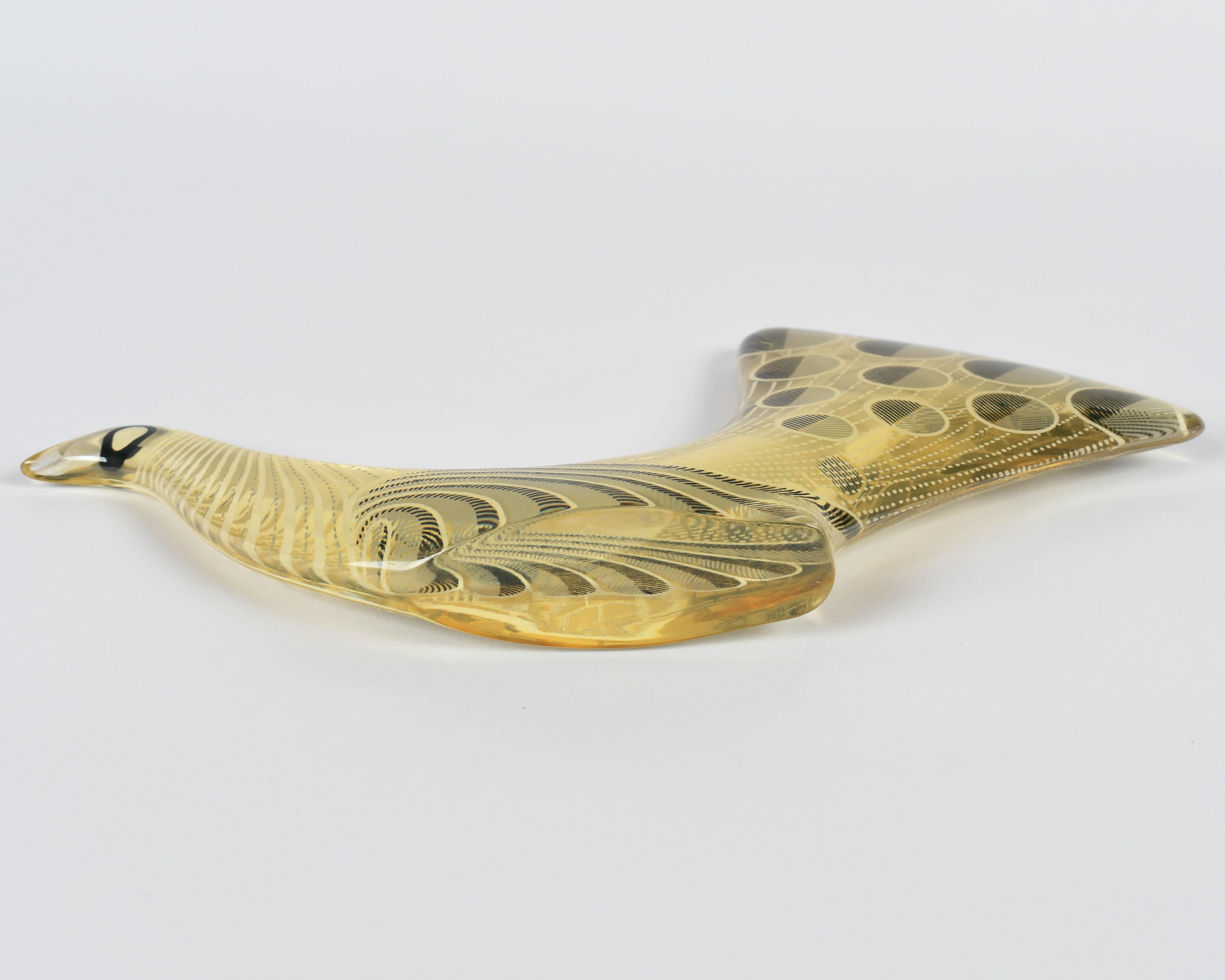 Palatnik Midcentury Op Art Lucite Bird 2