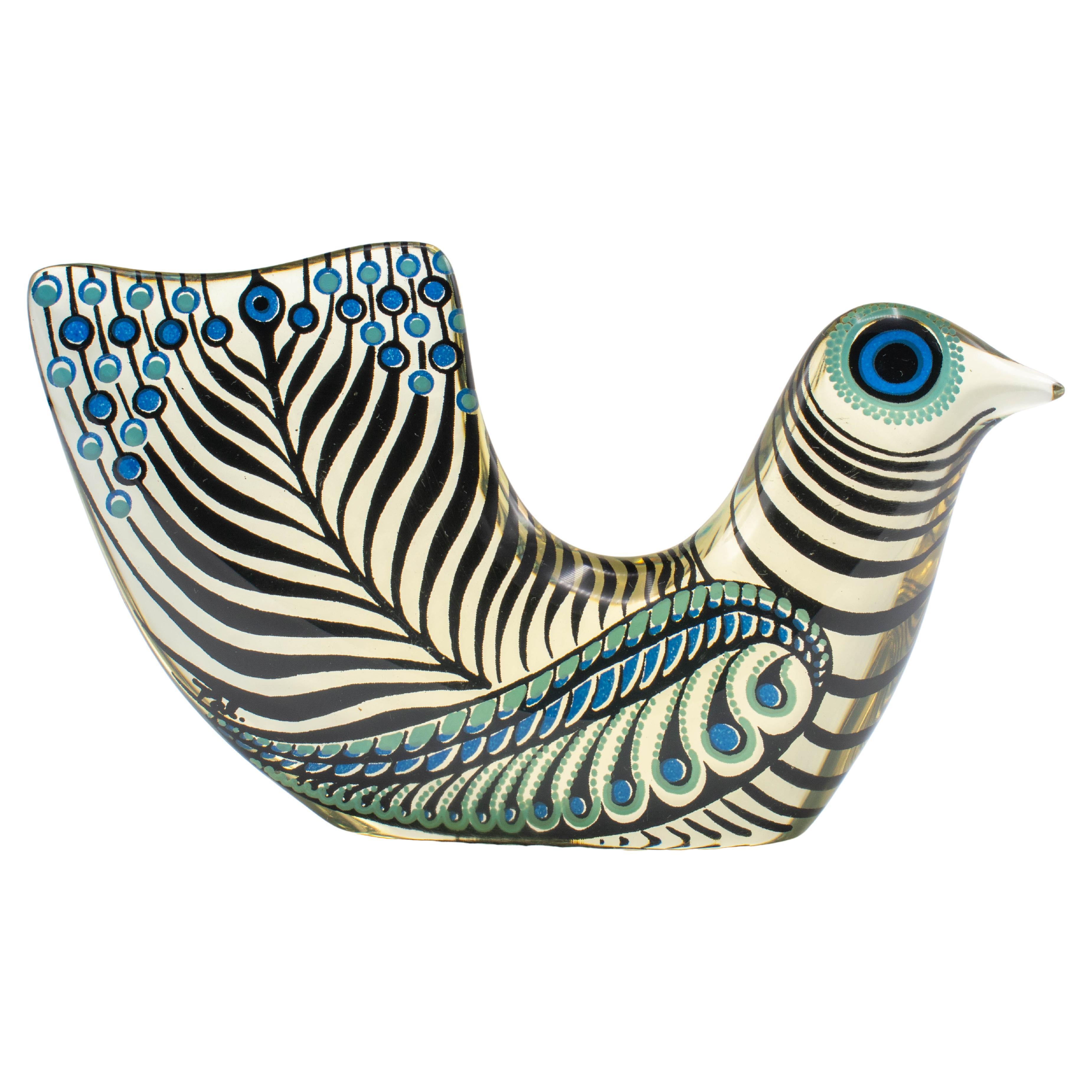 Palatnik Midcentury Op Art Lucite Bird For Sale