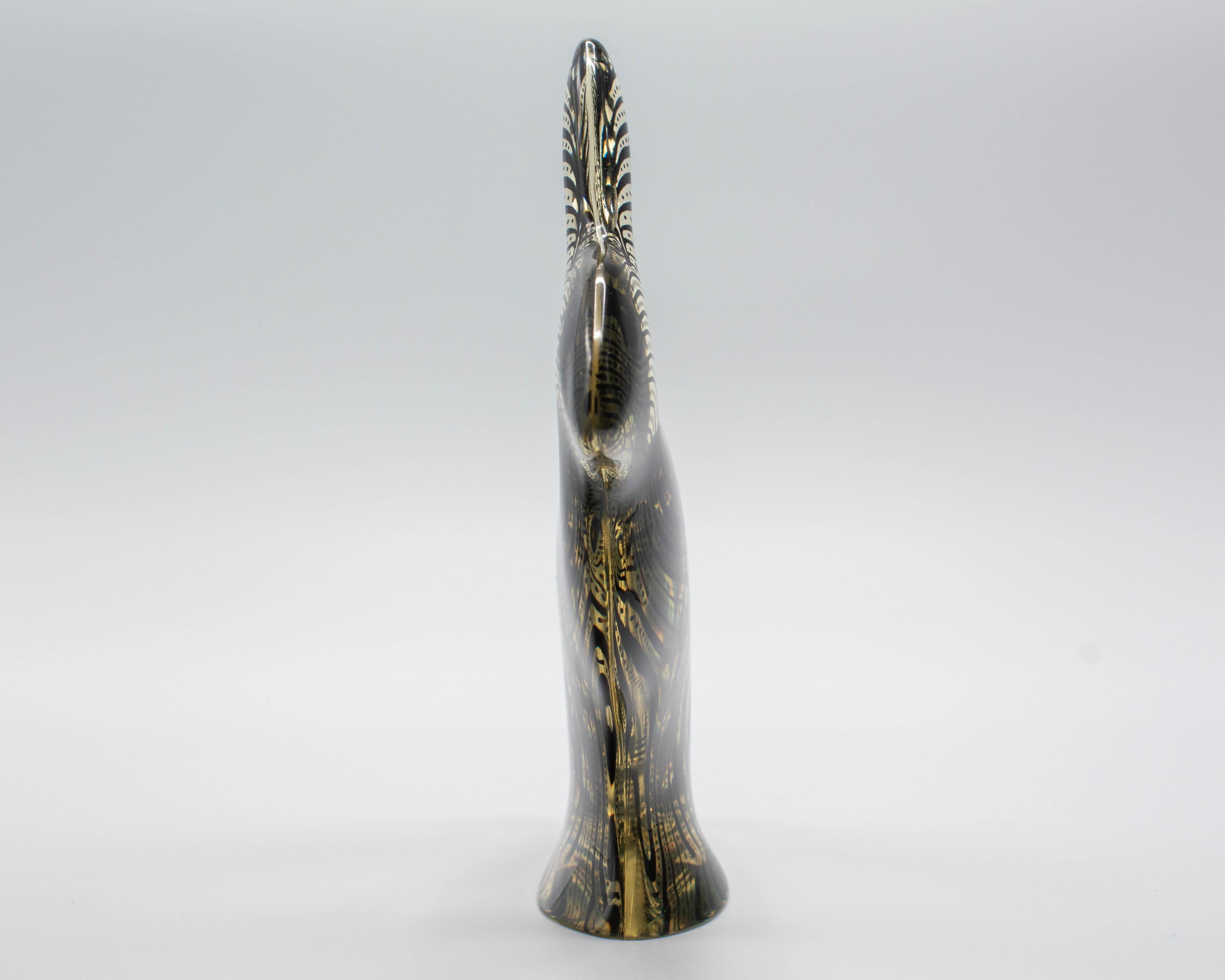 Palatnik Midcentury Op Art Lucite Rabbit In Good Condition For Sale In Winter Park, FL