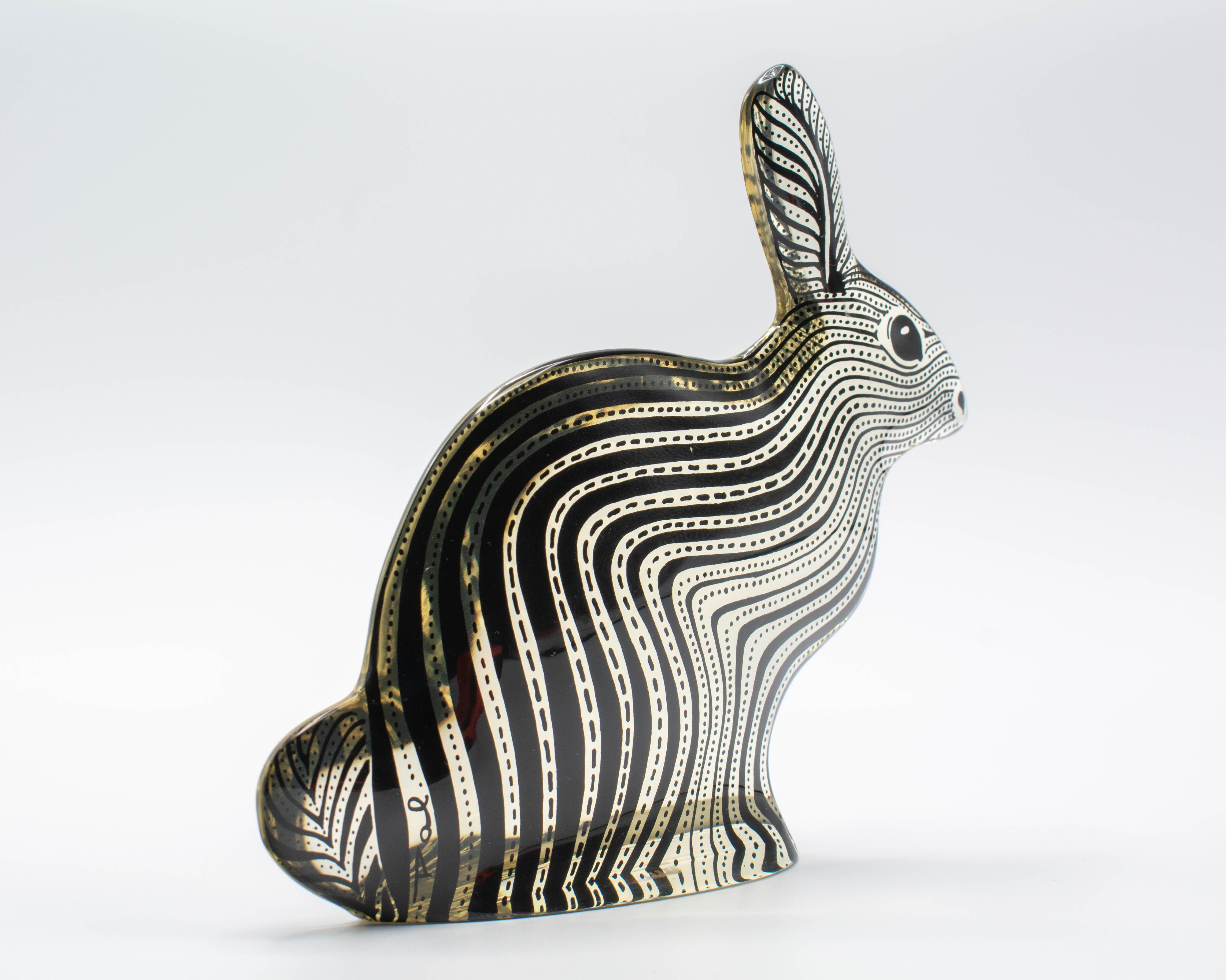 Palatnik Midcentury Op Art Lucite Rabbit For Sale 1