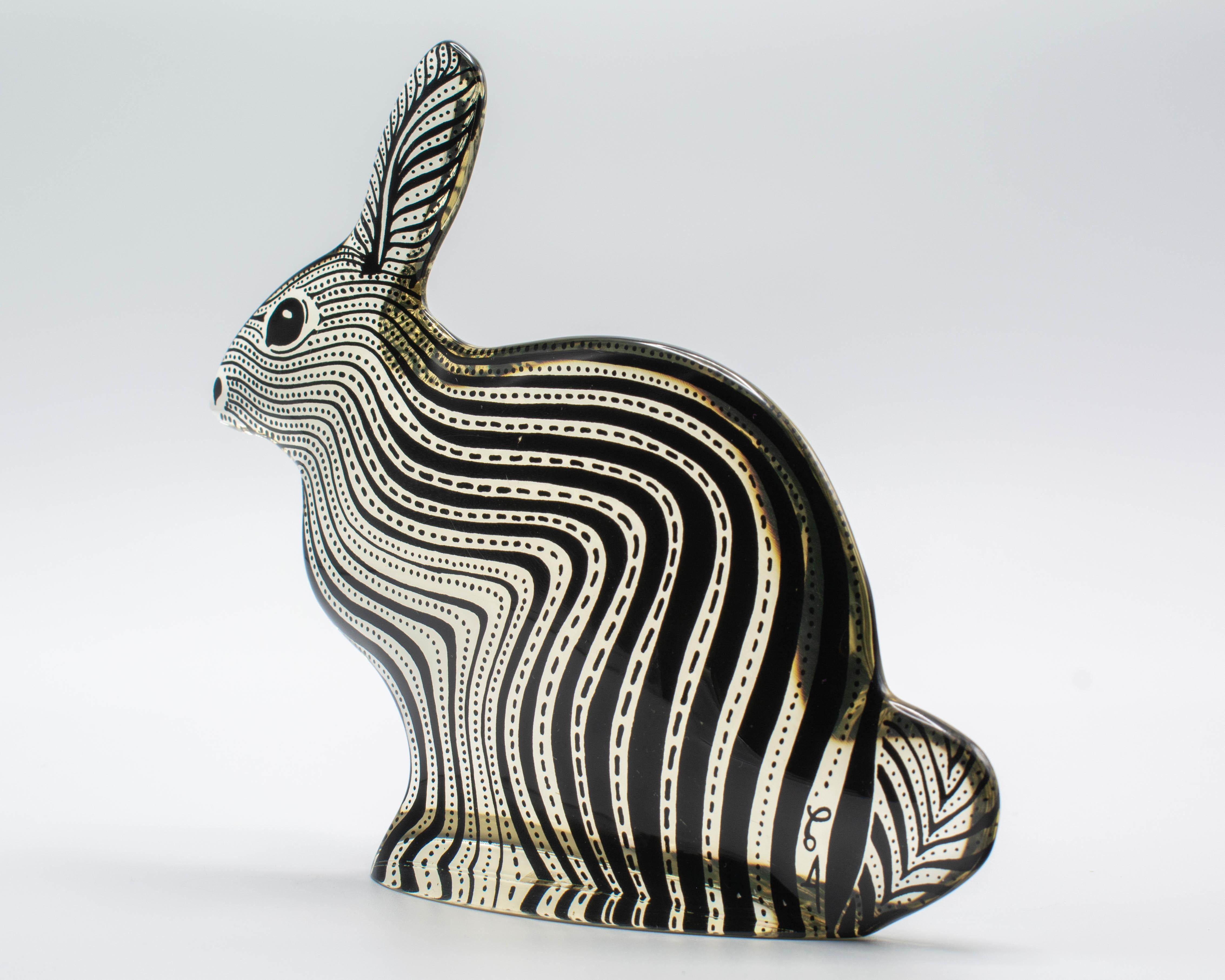 Palatnik Midcentury Op Art Lucite Rabbit For Sale 2