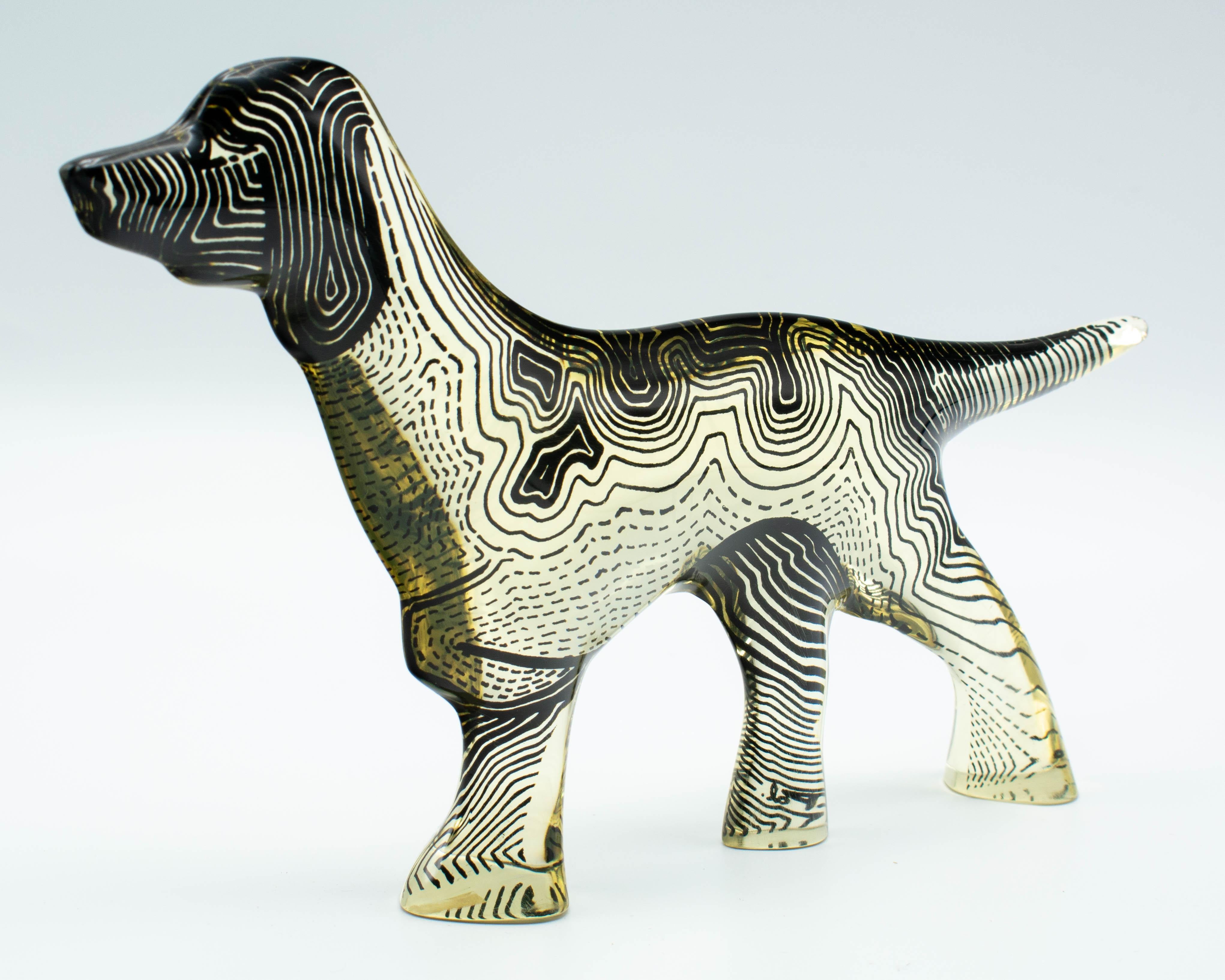 Perro de Lucite Palatnik Op Art en Bueno estado para la venta en Winter Park, FL