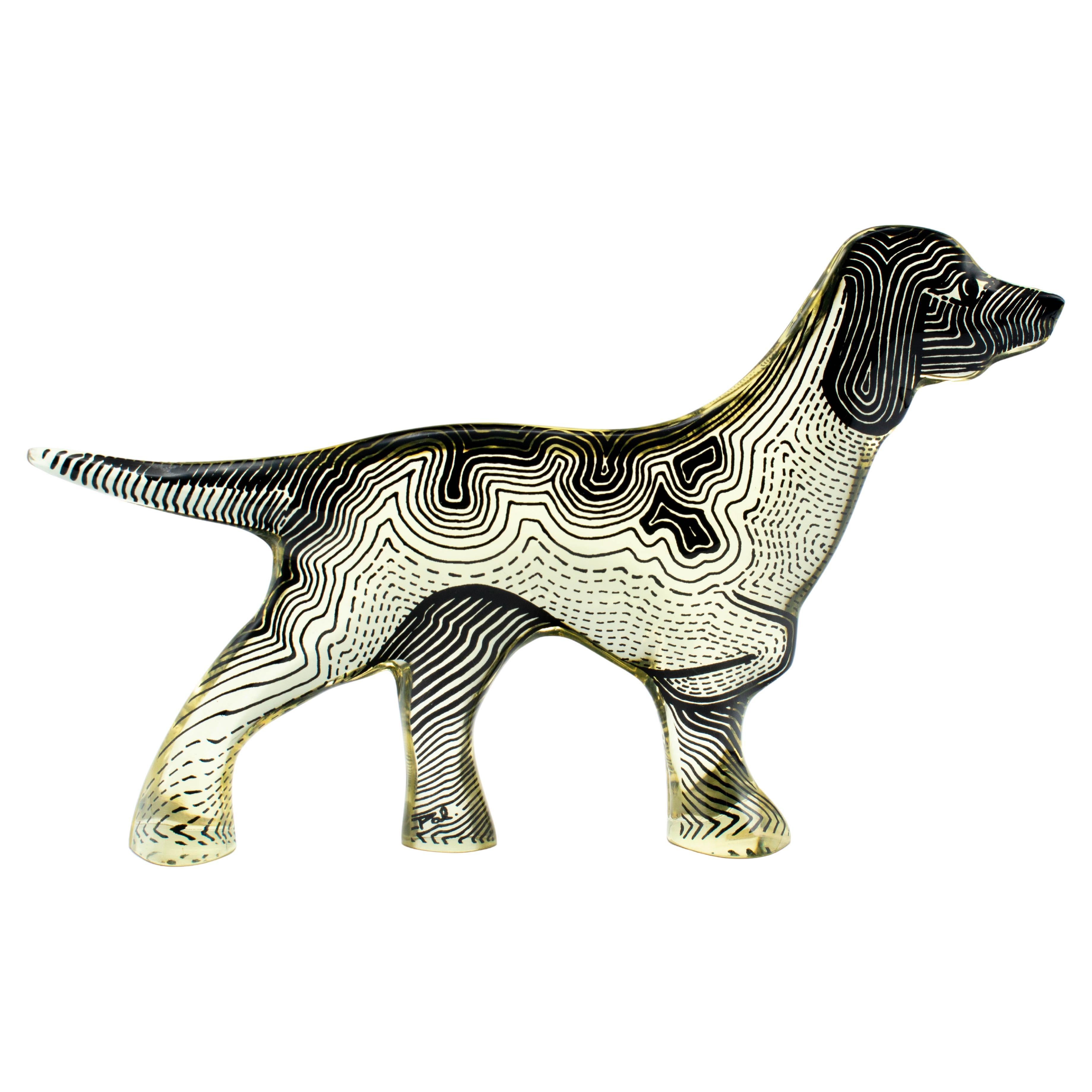 Perro de Lucite Palatnik Op Art en venta
