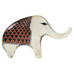 Palatnik Op-Art-Lucite-Elefant mit roter Decke