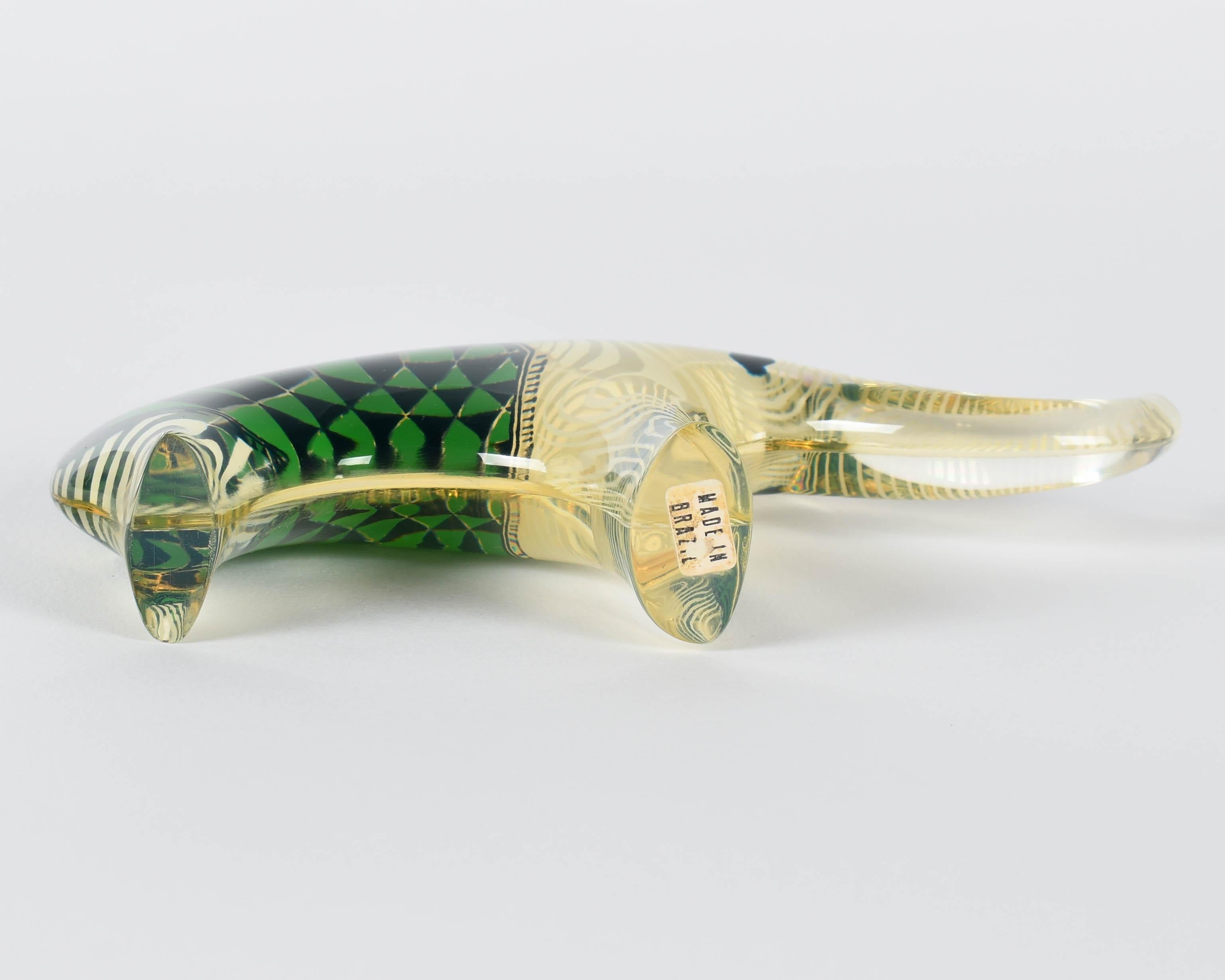 Palatnik Op Art Elefanti in lucite Set di 3 in vendita 6