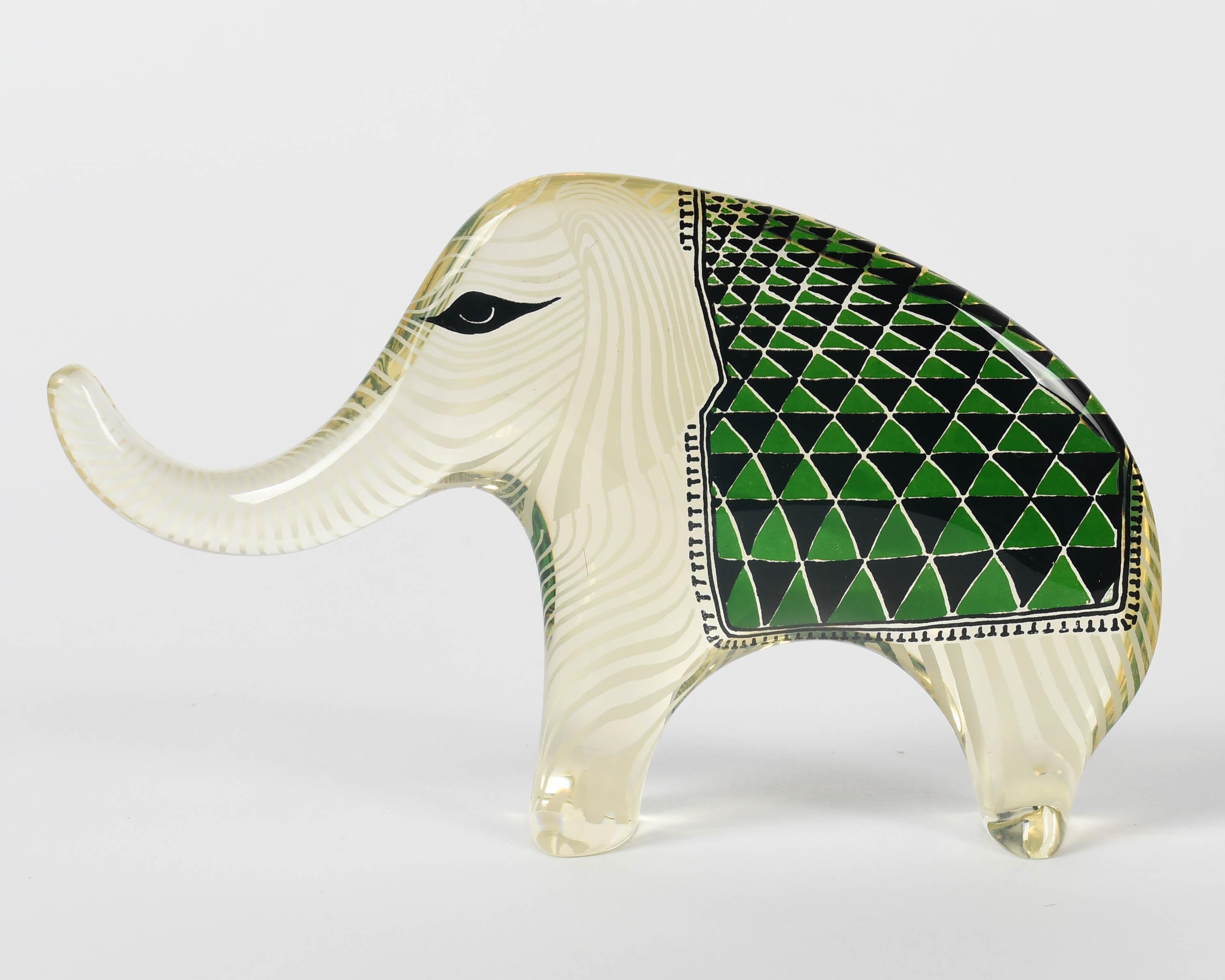 Palatnik Op Art Elefanti in lucite Set di 3 in vendita 2
