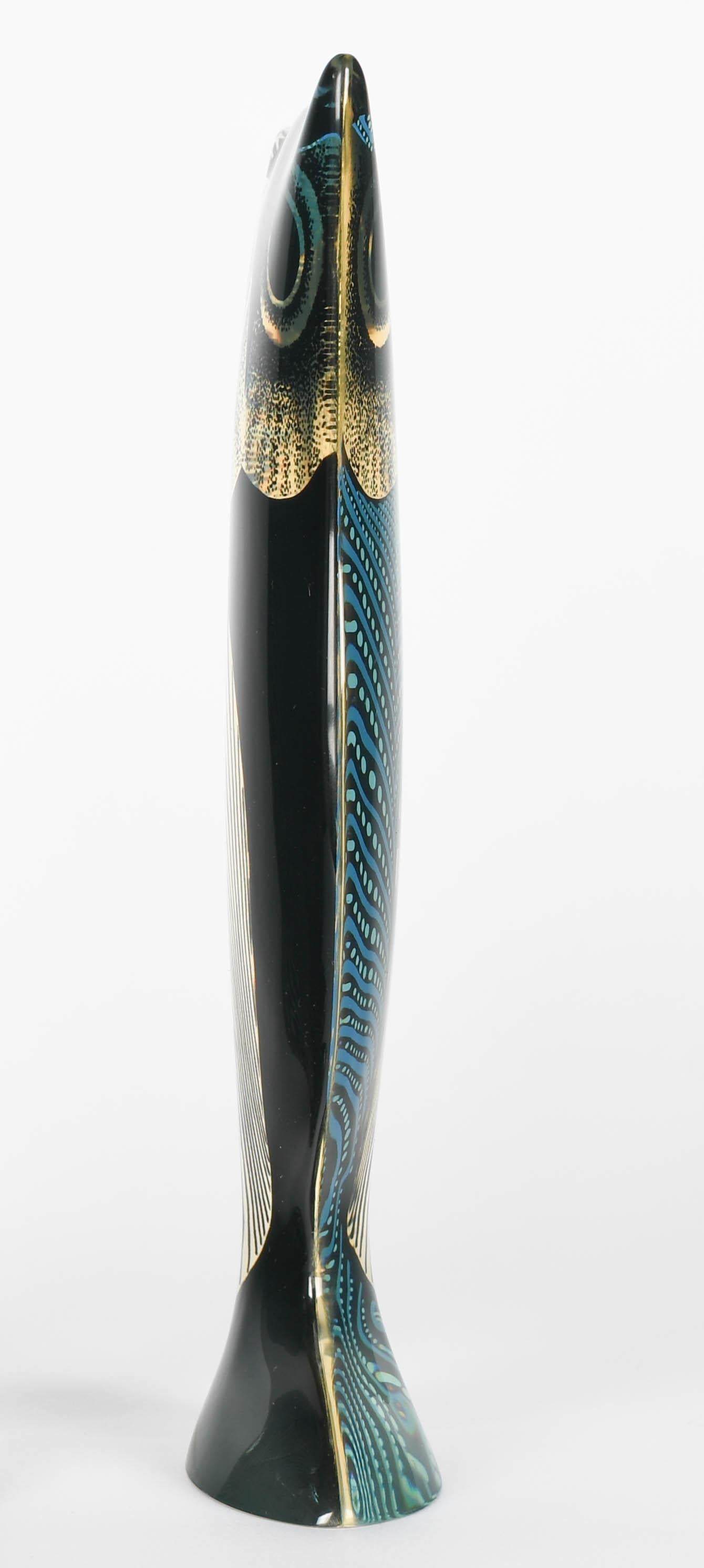Palatnik Op Art Lucite Búho Azul Grande siglo XX en venta