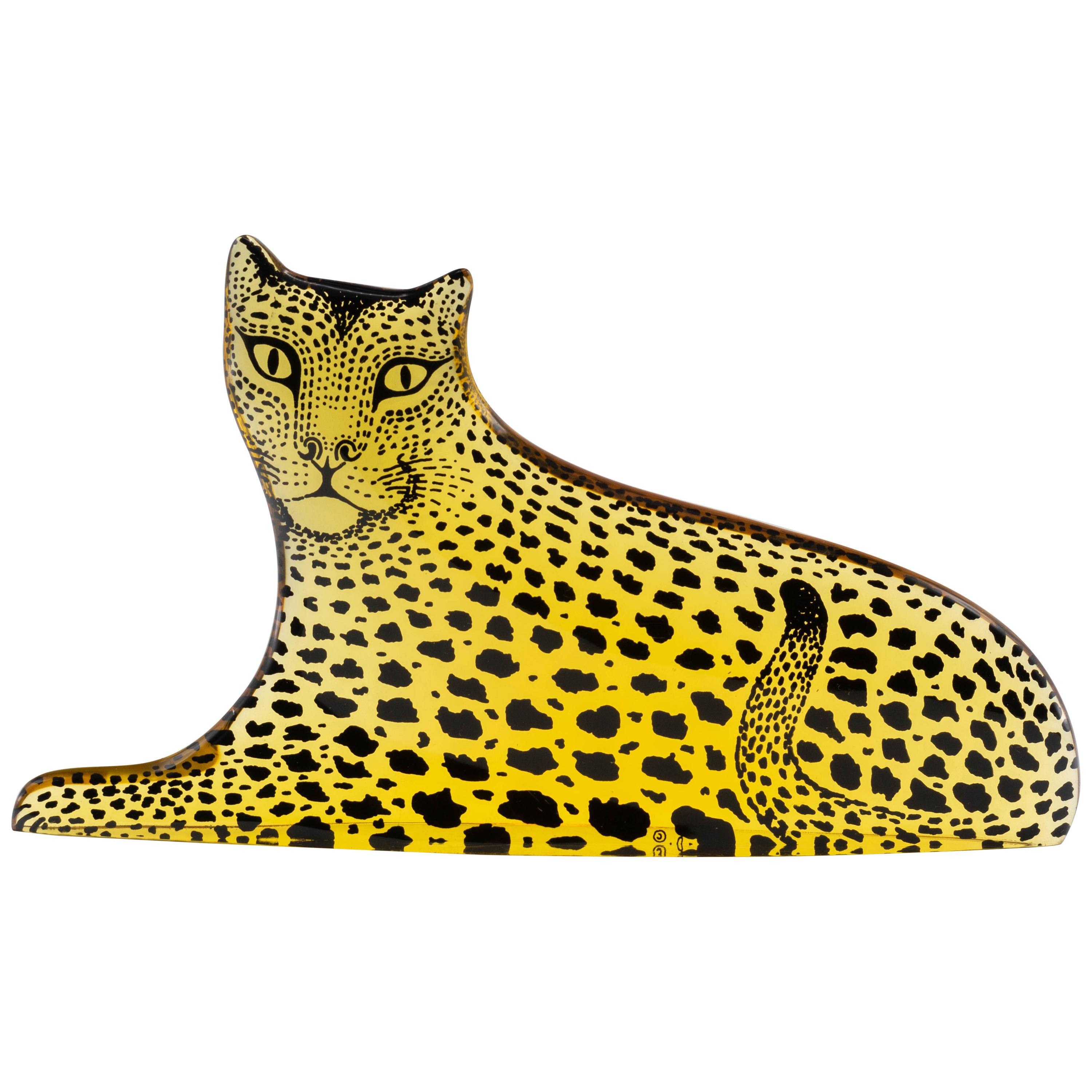 Palatnik Op Art Lucite Leopard