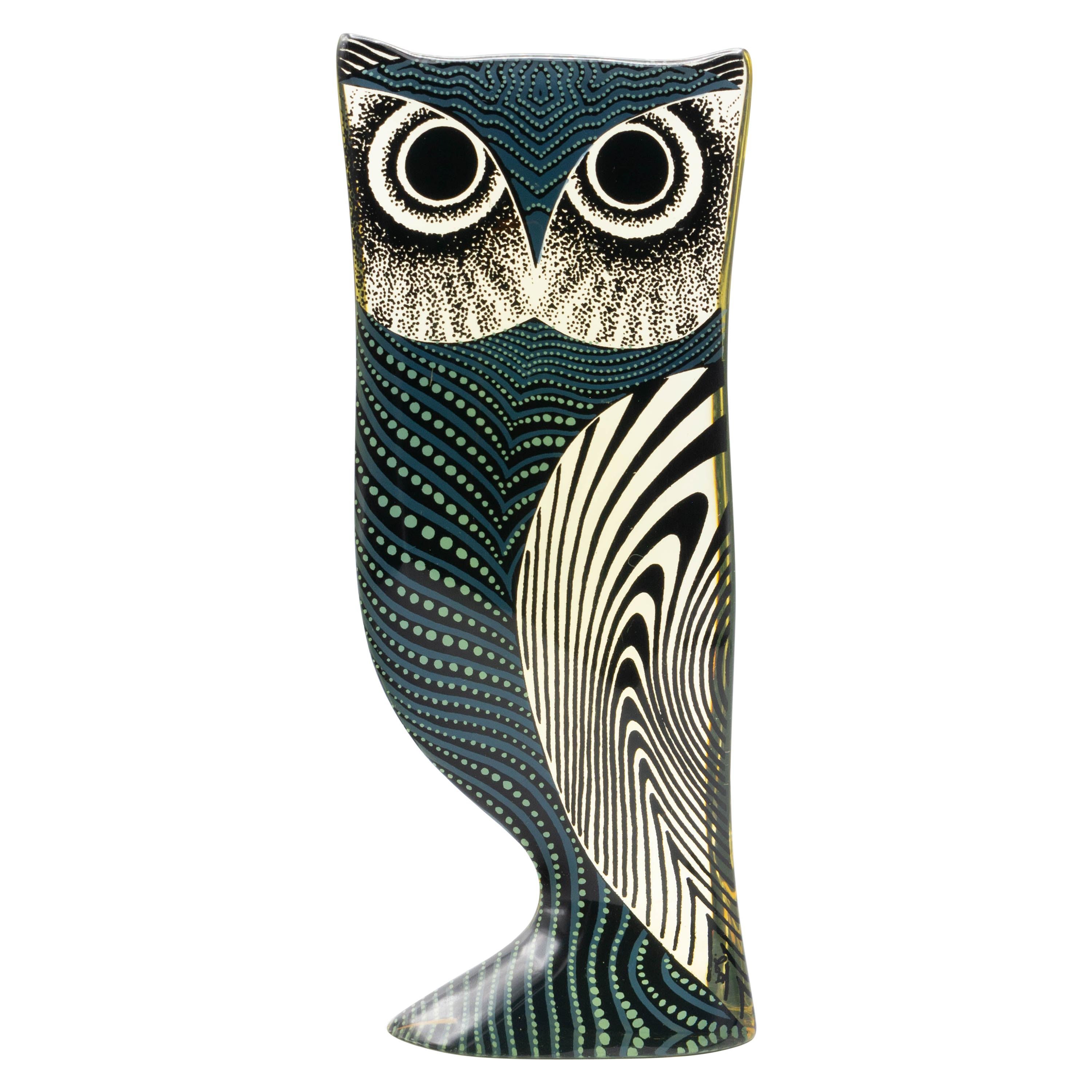 Palatnik Op Art Lucite Owl