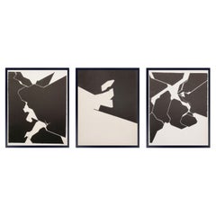 Palazuelo Lithographien 16,5 "H x 12,5 "W Mid Century Modern Abstrakte Kunst