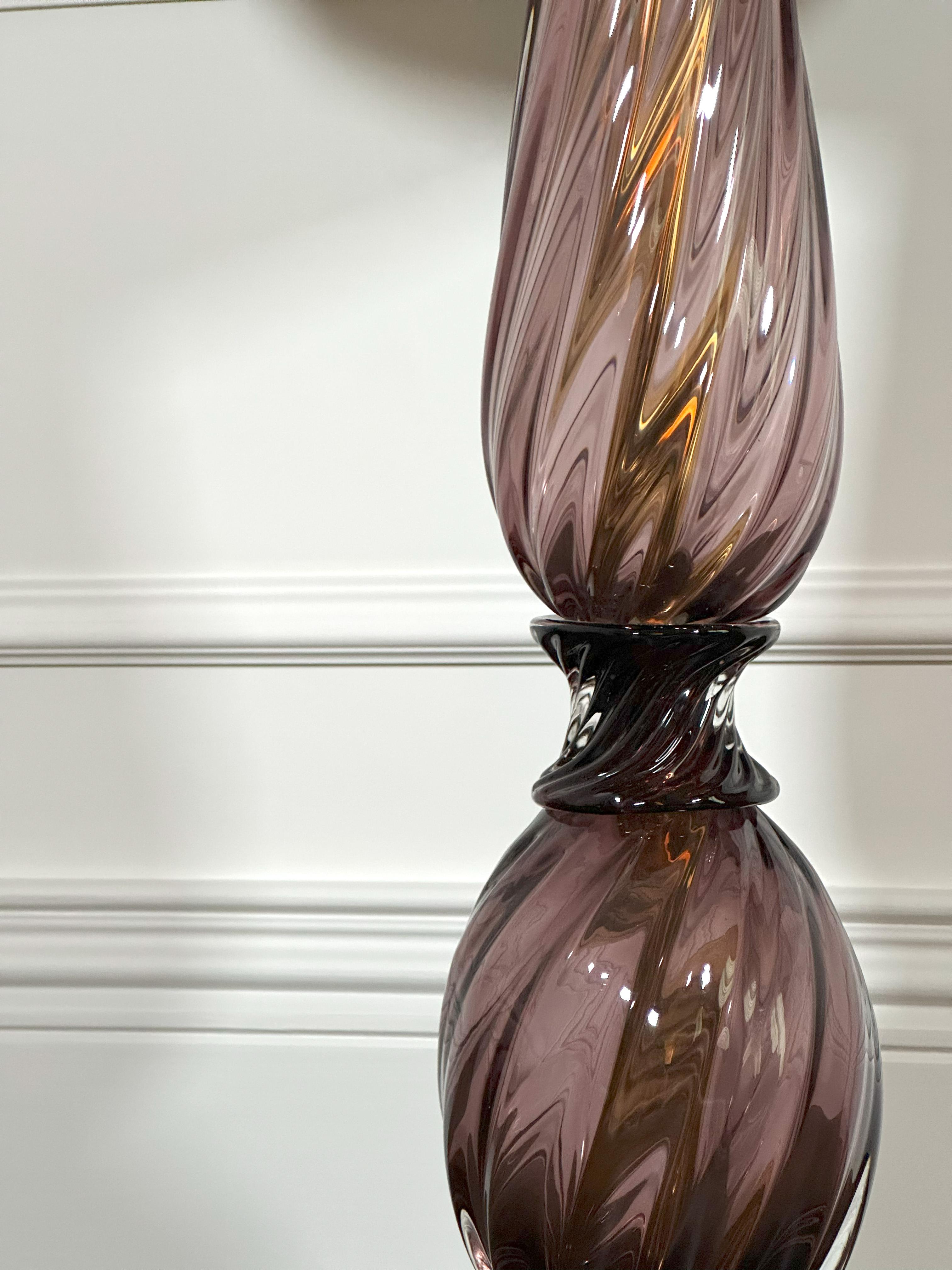 Rococò Tavolino in vetro di Murano laccato nero 'Palazzo' di Seguso Vetri d'Arte in vendita