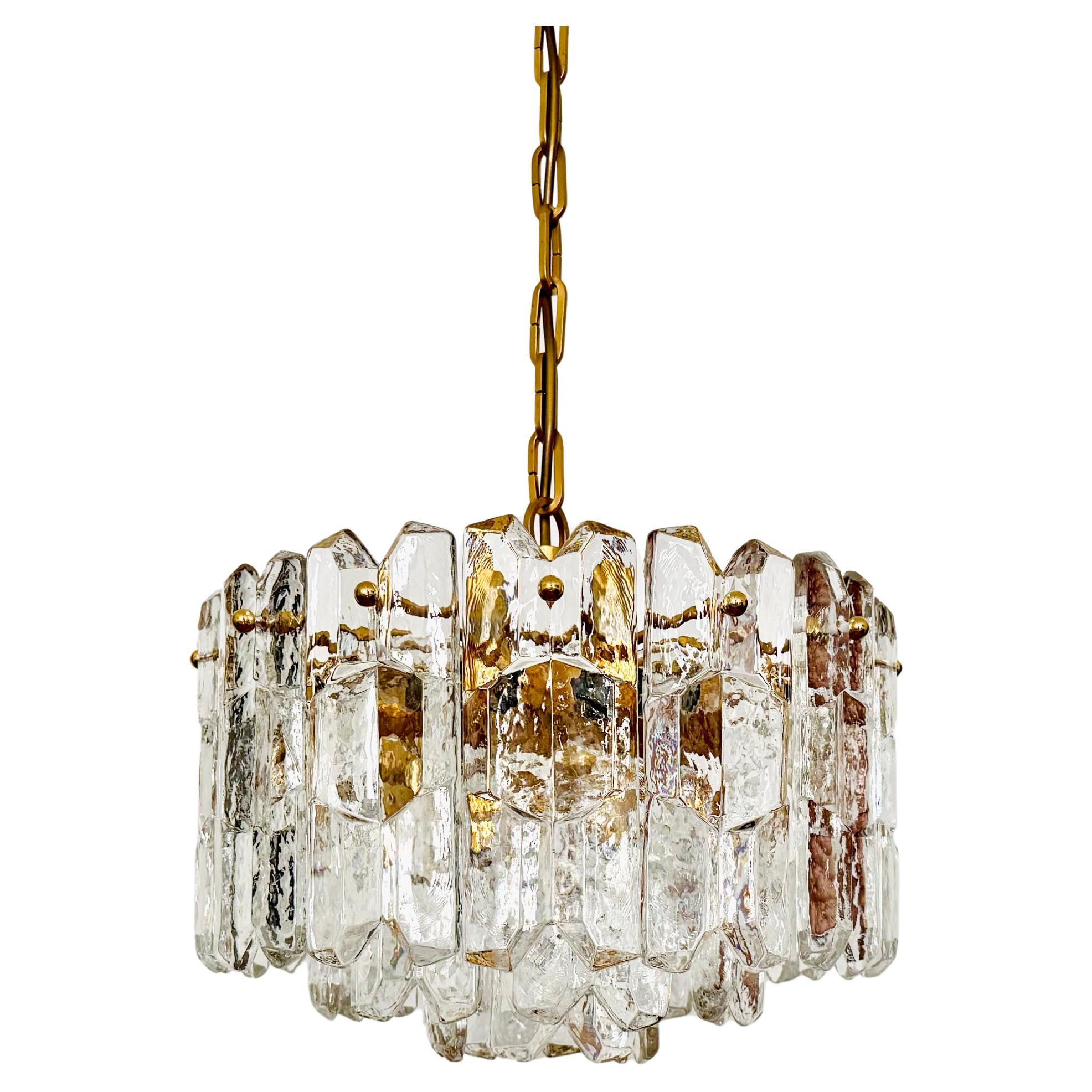 Lustre en verre de glace Palazzo de J.T. Kalmar