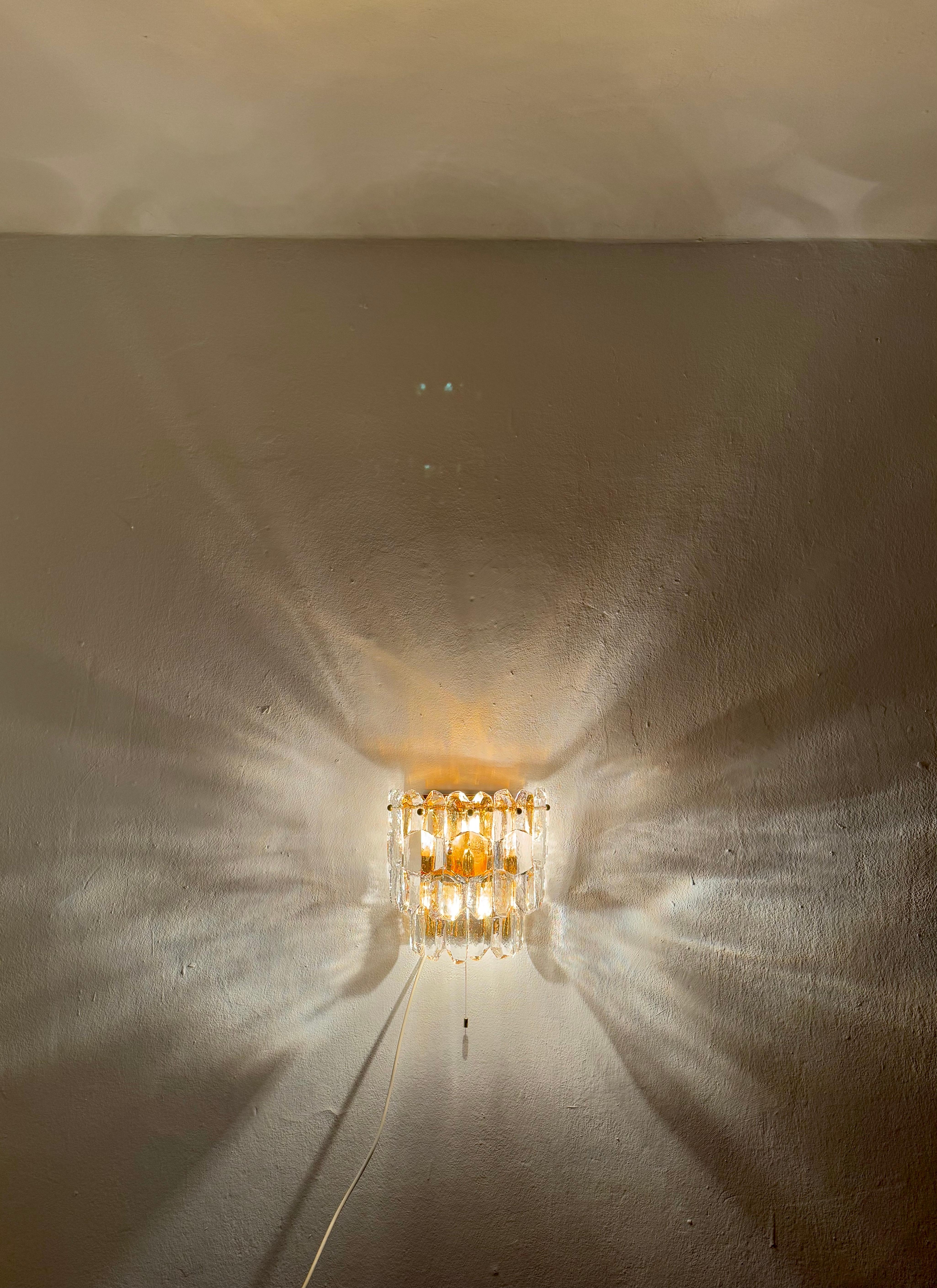 Palazzo Ice Glass Wall Lamp by J.T. Kalmar For Sale 5