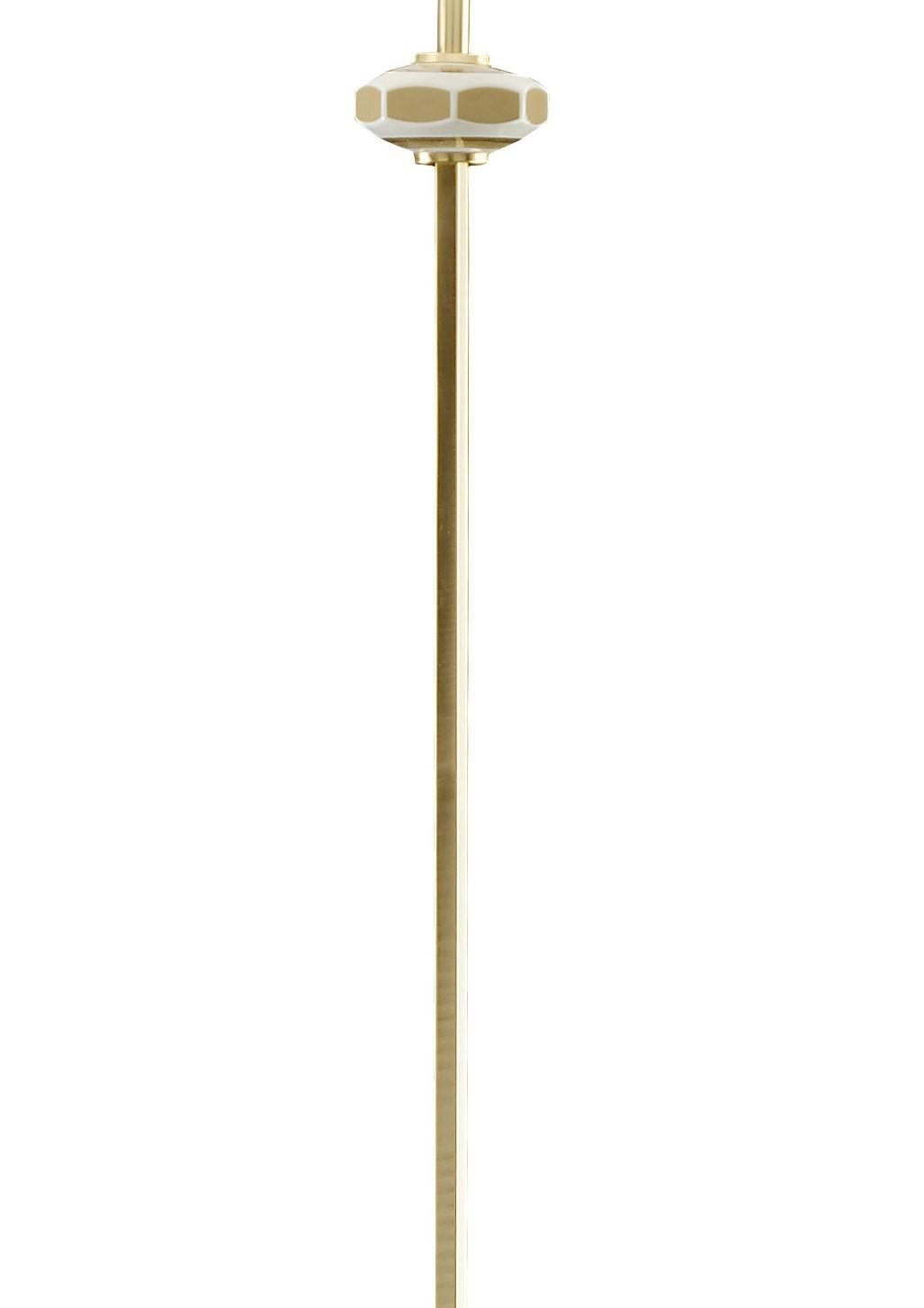Italian Palazzo Vecchio Collection, Floor Lamp with Gold and Platinum Decorations For Sale
