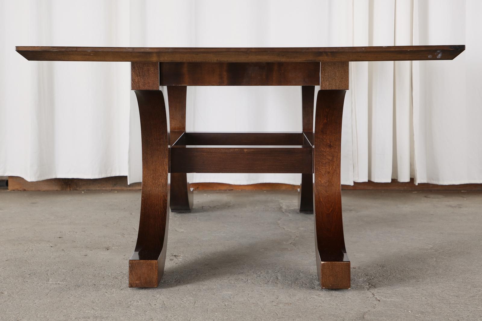 Contemporary Palazzo Walnut Dining Table by Orlando Diaz-Azcuy for McGuire