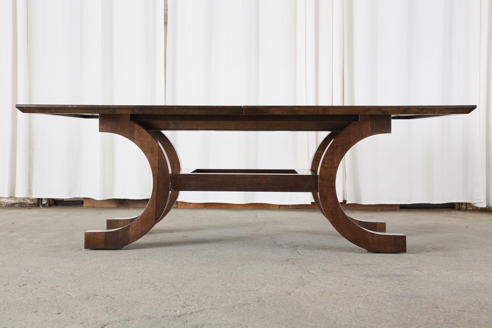 Modern Palazzo Walnut Dining Table by Orlando Diaz-Azcuy for McGuire