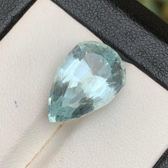 Acquamarina blu pallido 8.19Ct Modified Pear Cut Gemma naturale sfusa per gioielli